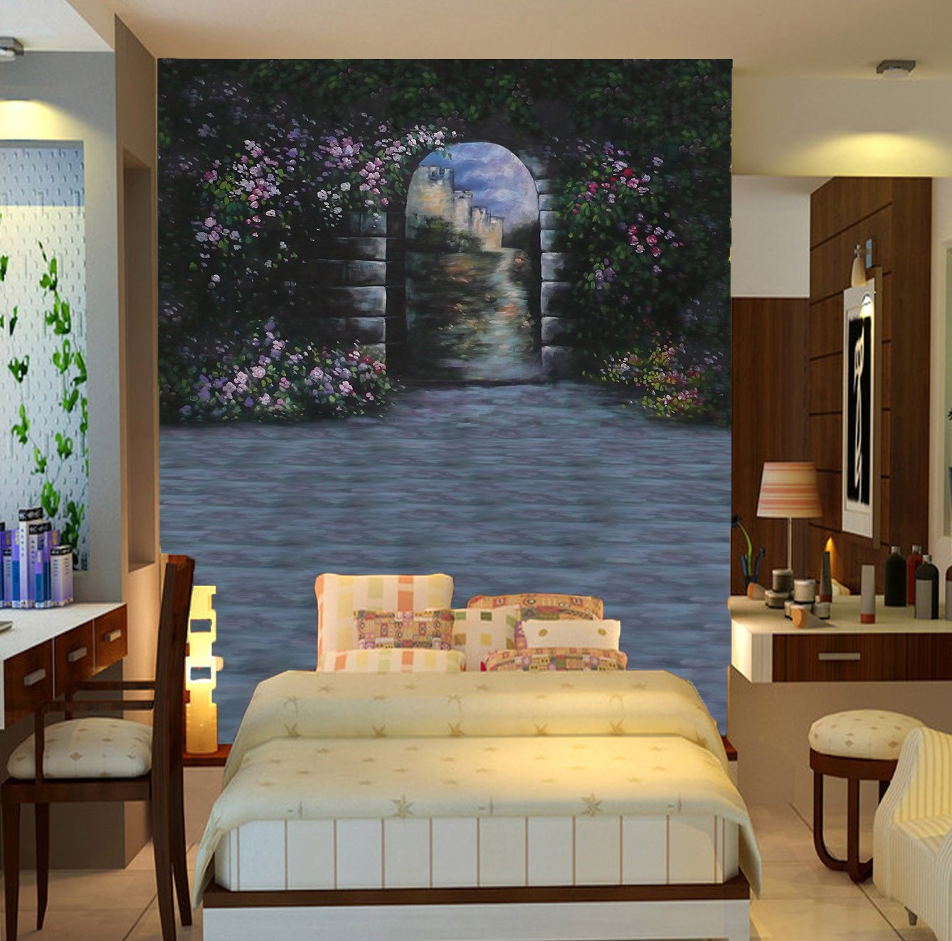 Stones Arch Door Wallpaper AJ Wallpaper