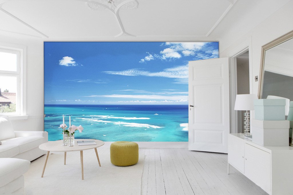 3D Blue Sky Ocean 232 Wallpaper AJ Wallpaper