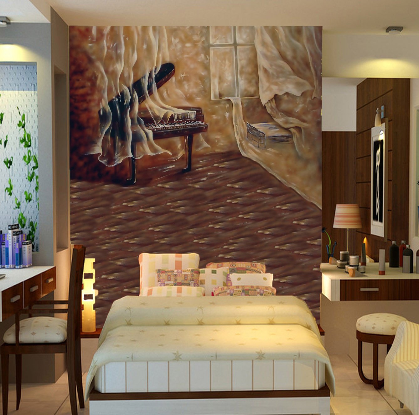 Piano Room 1 Wallpaper AJ Wallpaper