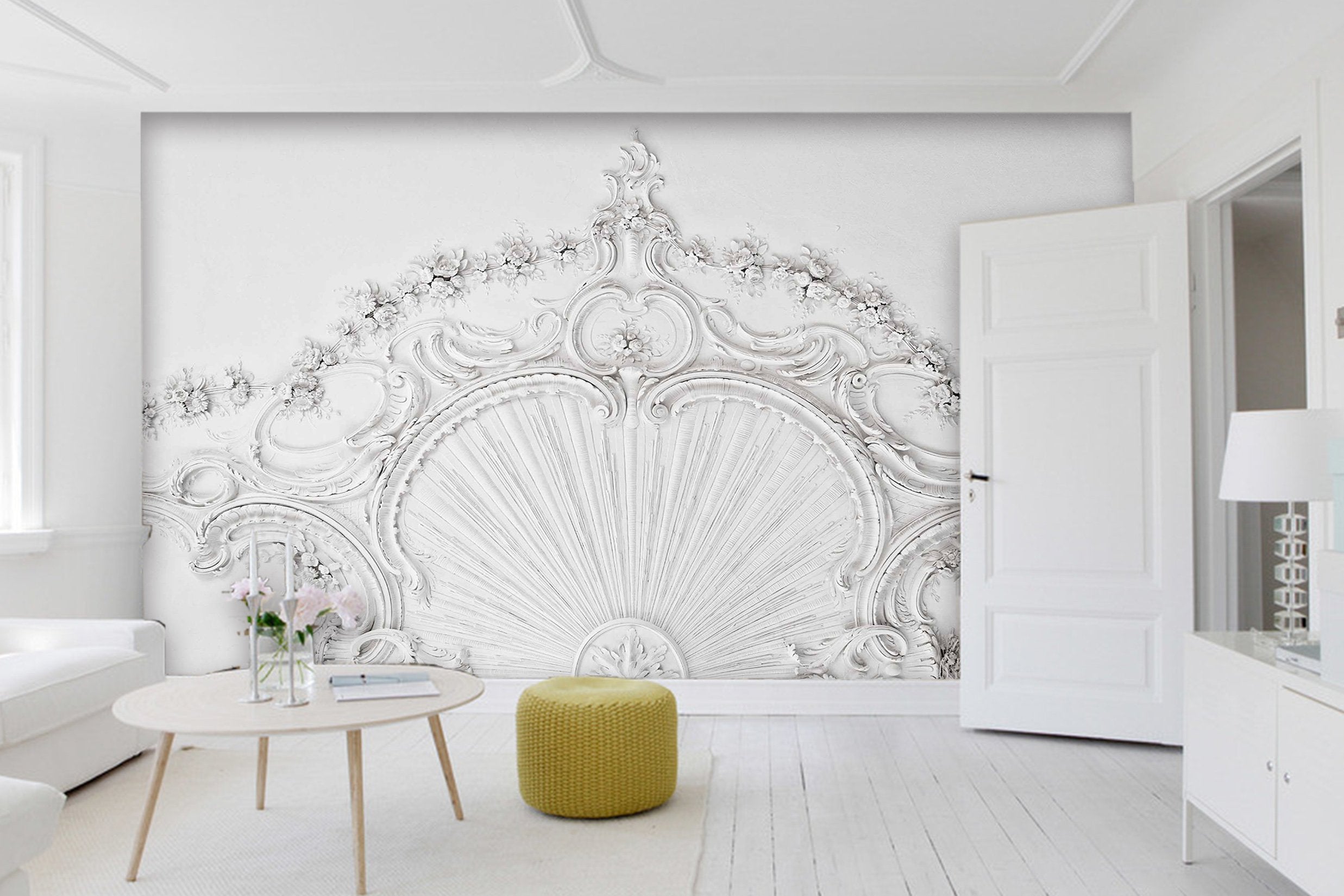 3D Sculpture Flower 136 Wallpaper AJ Wallpaper