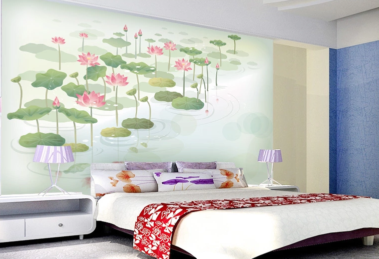 Lotus Pond 2 Wallpaper AJ Wallpaper