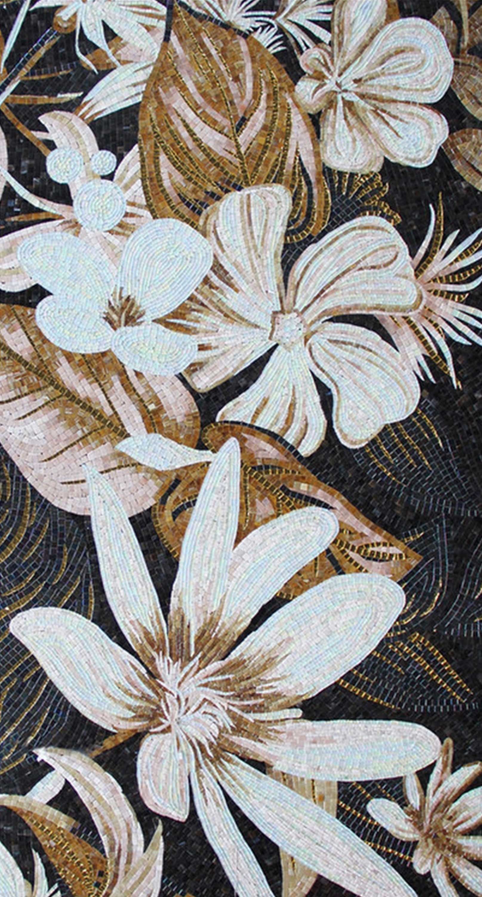 3D Flowers Pattern 1520 Stair Risers Wallpaper AJ Wallpaper