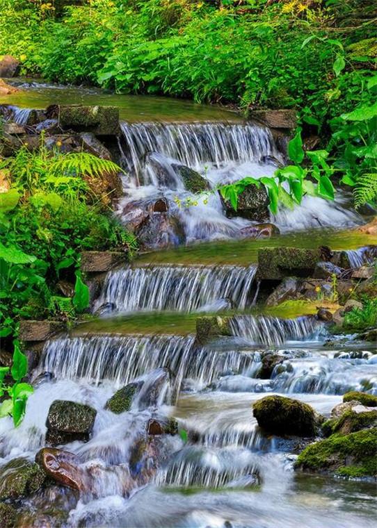 3D Flowing River 64 Stair Risers Wallpaper AJ Wallpaper