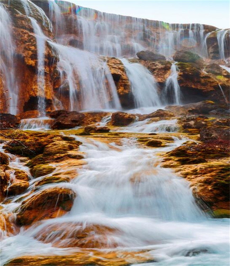 3D Waterfall Scenery 693 Stair Risers Wallpaper AJ Wallpaper