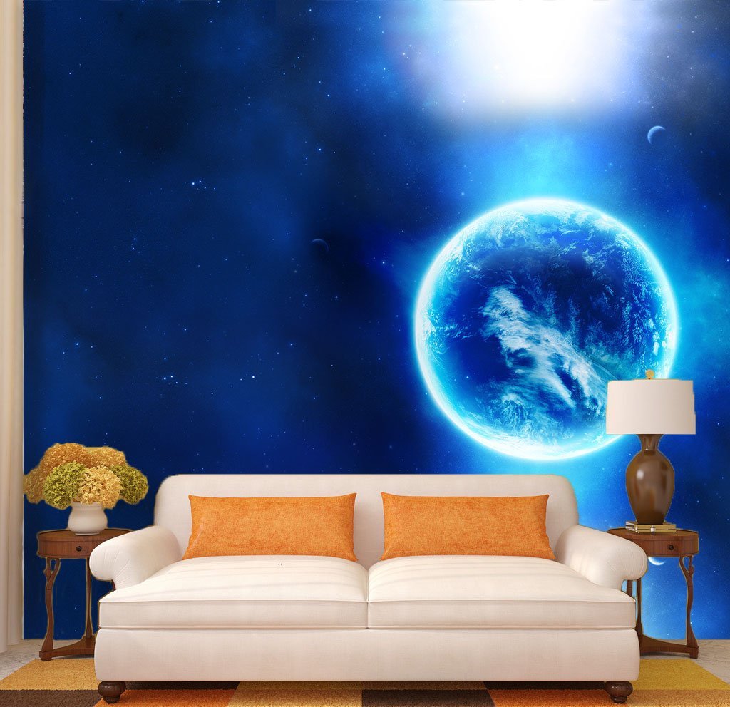 3D Shiny Earth 022 Wallpaper AJ Wallpaper