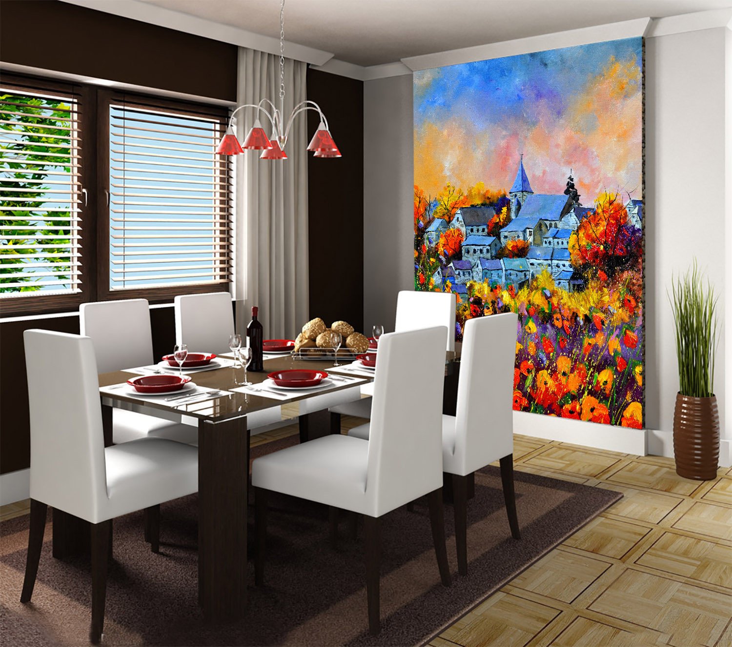 Flowers Town Wallpaper AJ Wallpaper