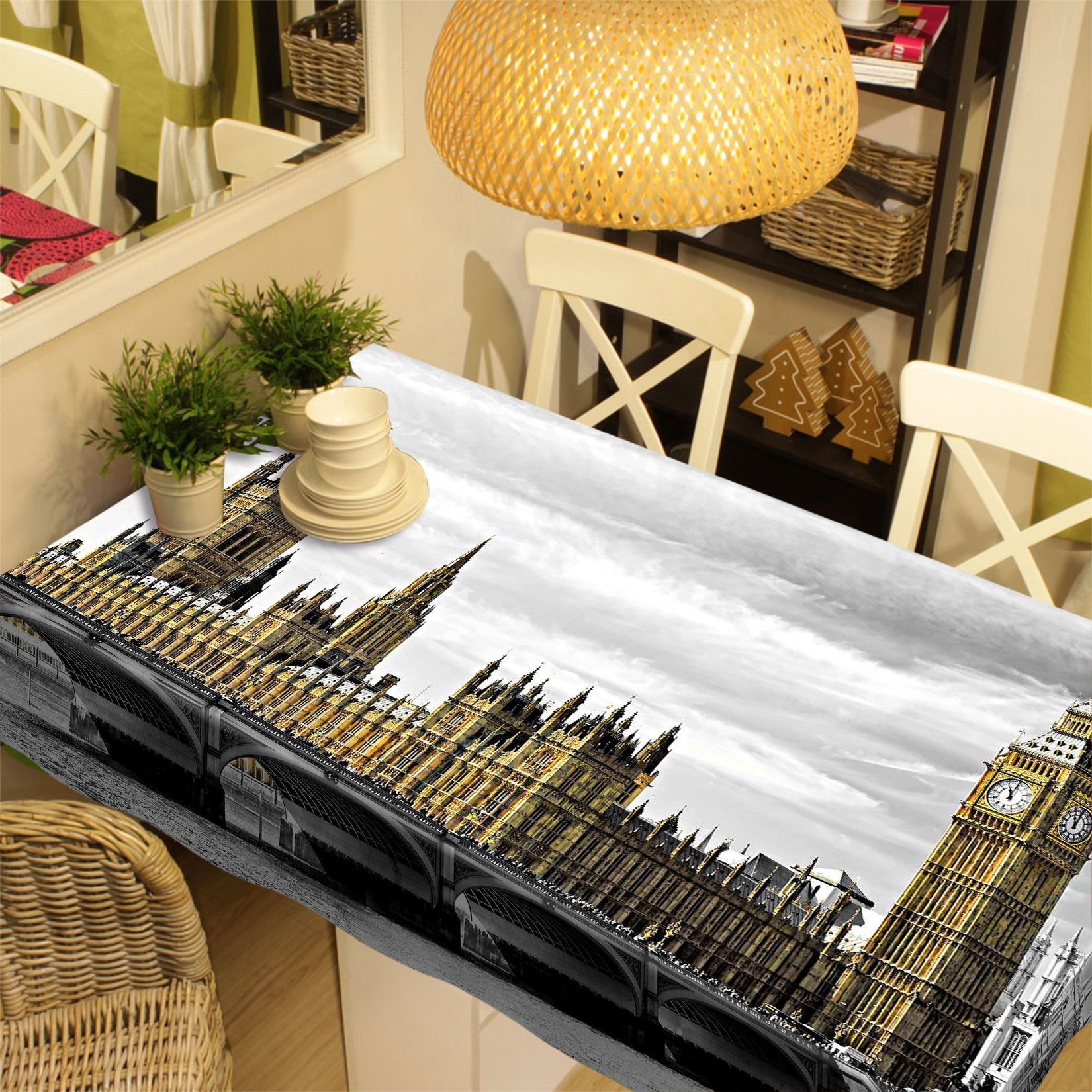 3D London Ancient Buildings 40 Tablecloths Wallpaper AJ Wallpaper