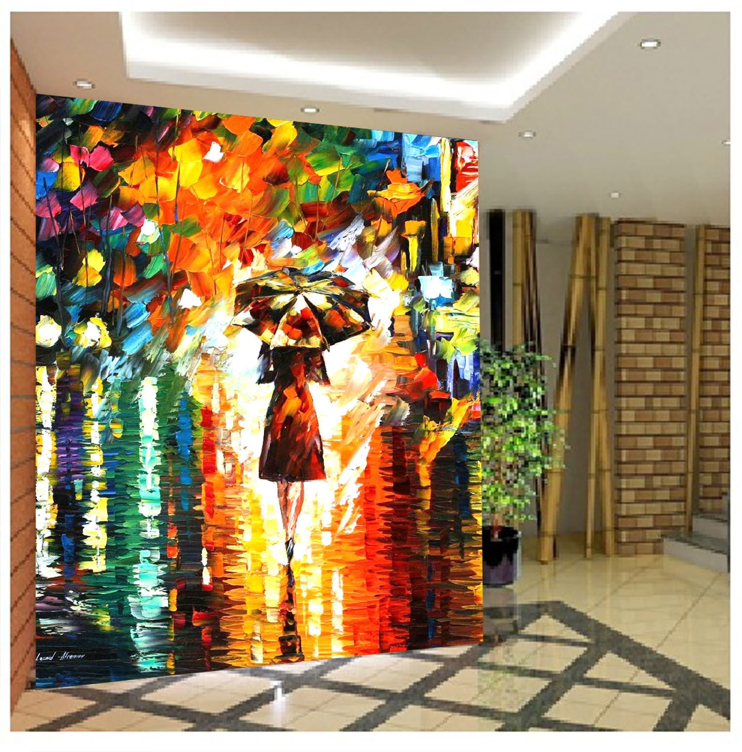 Bright Oil Painting Wallpaper AJ Wallpaper