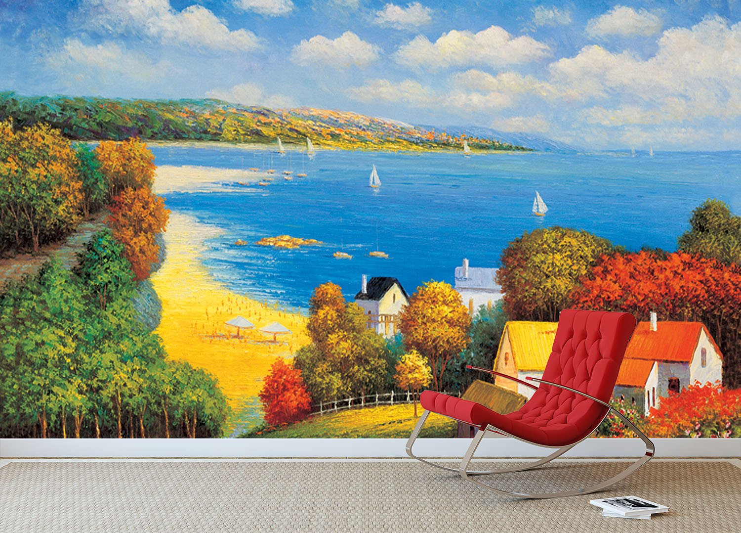 Beach Village Wallpaper AJ Wallpaper