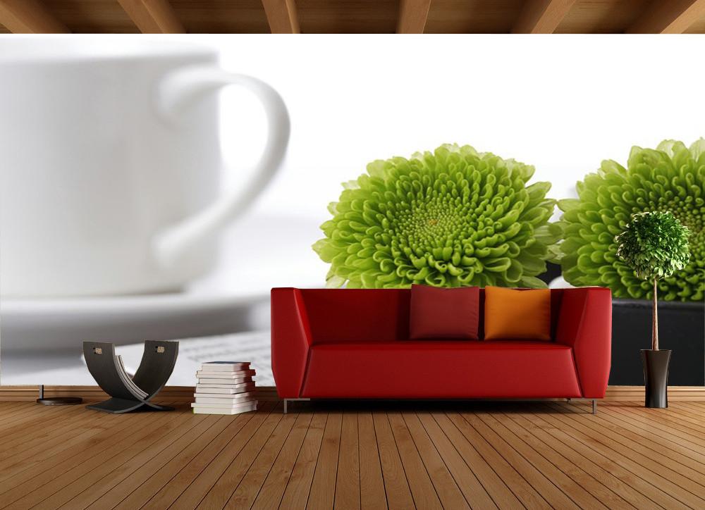 Desk Green Plants Wallpaper AJ Wallpaper