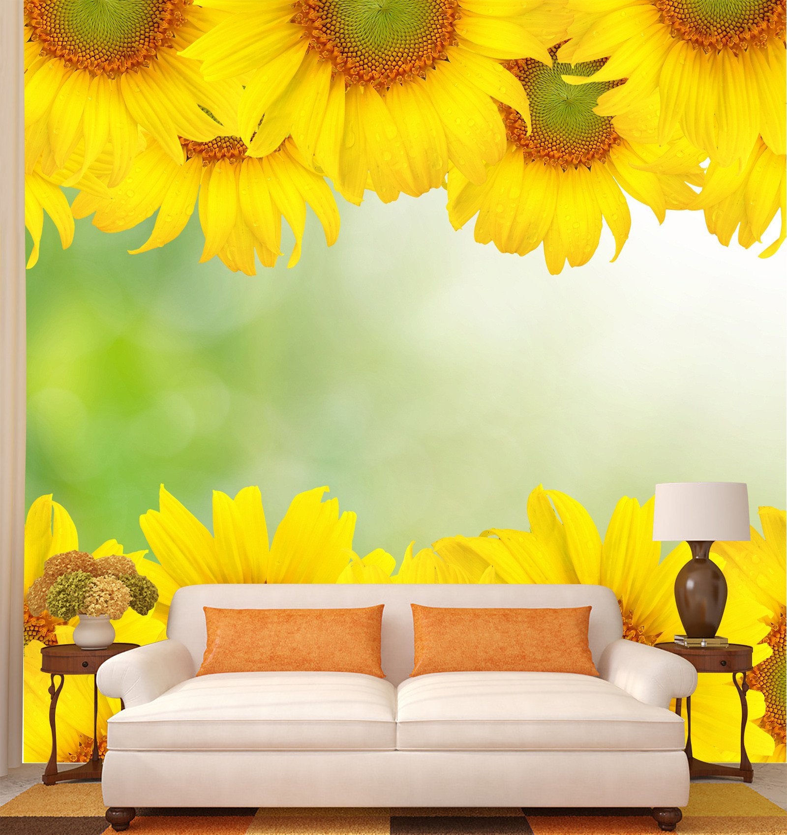 3D Sunflower Sunshine 294 Wallpaper AJ Wallpapers