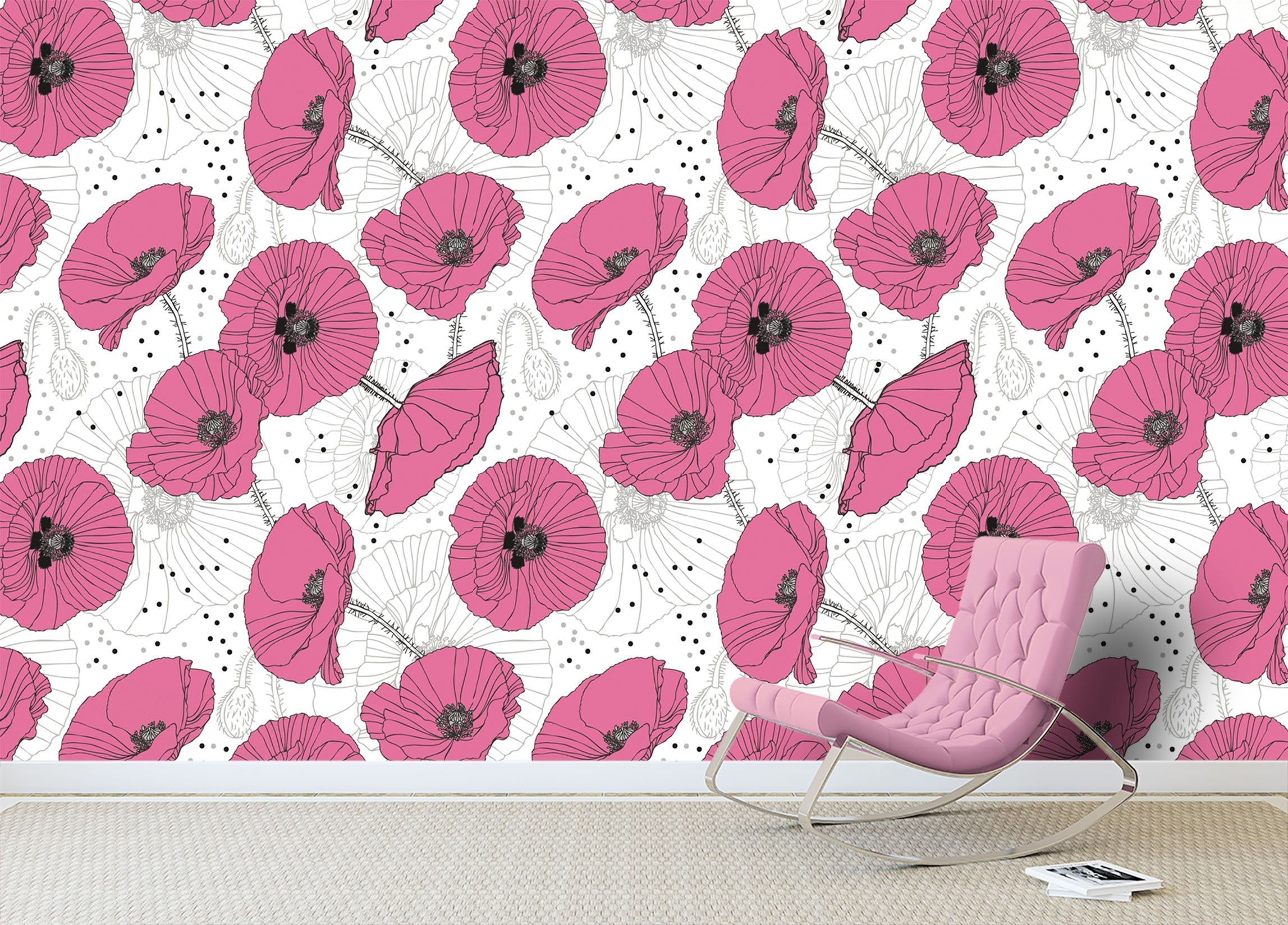 3D Rose Red Flowers 029 Wallpaper AJ Wallpaper