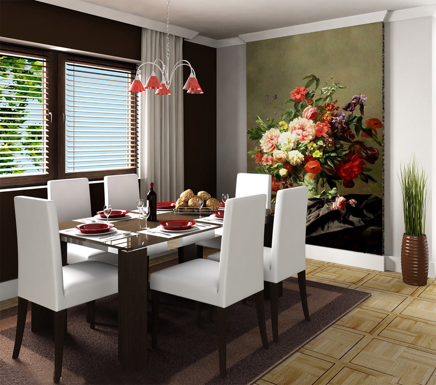 Lush Vase Wallpaper AJ Wallpaper 2