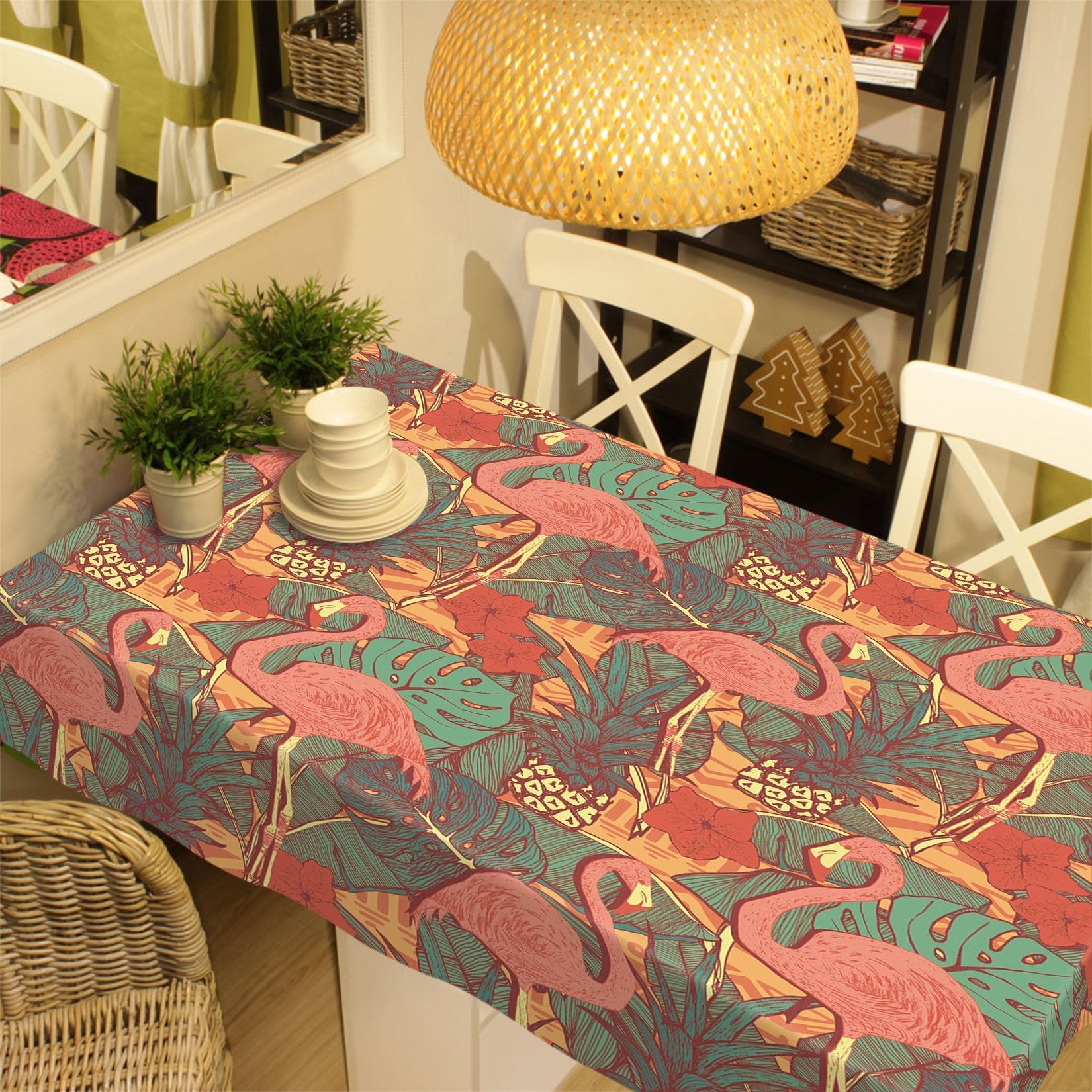 3D Birds Leaves Pattern 172 Tablecloths Wallpaper AJ Wallpaper