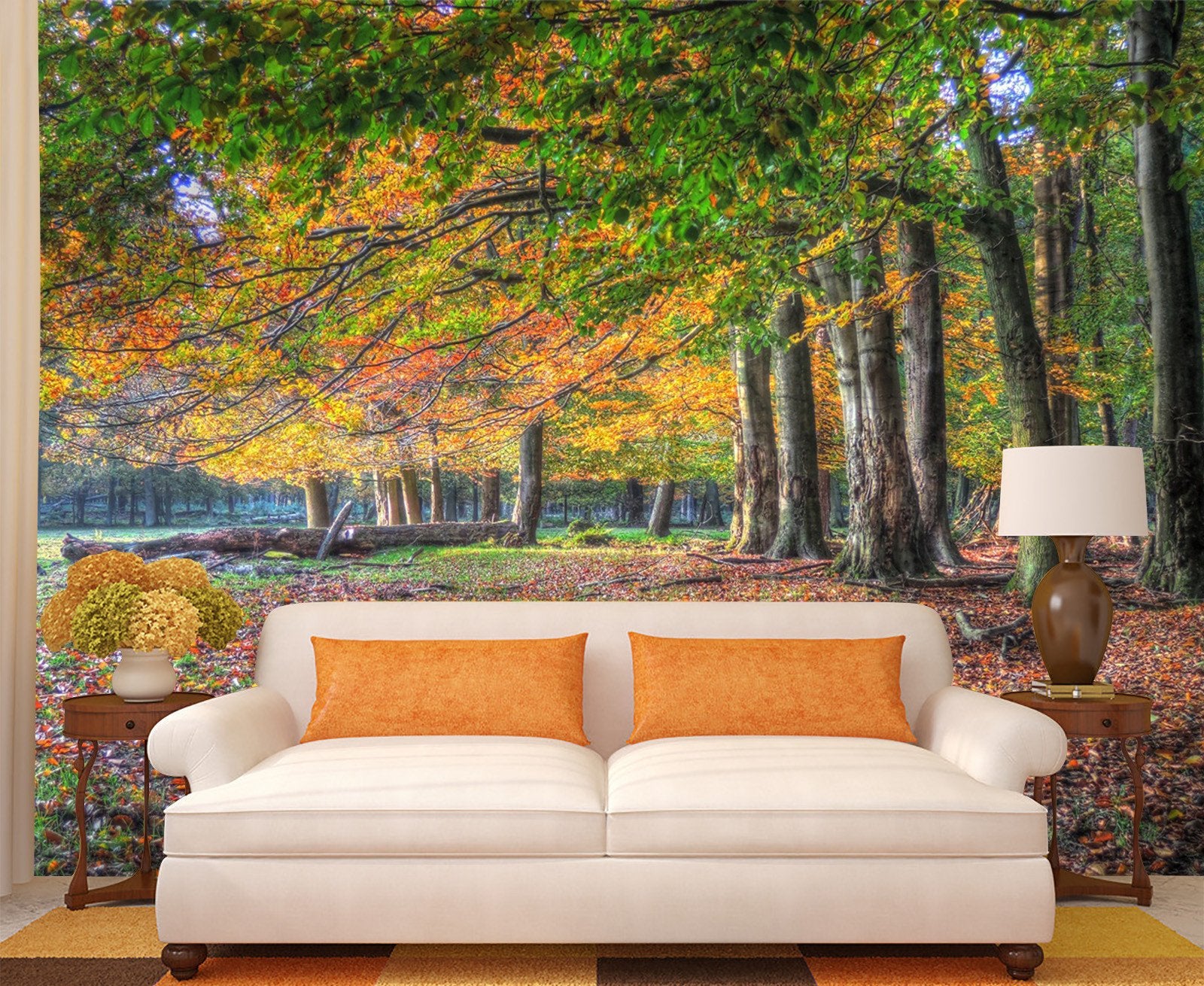 3D Jungle Autumn Forest Tree 32 Wallpaper AJ Wallpaper 2