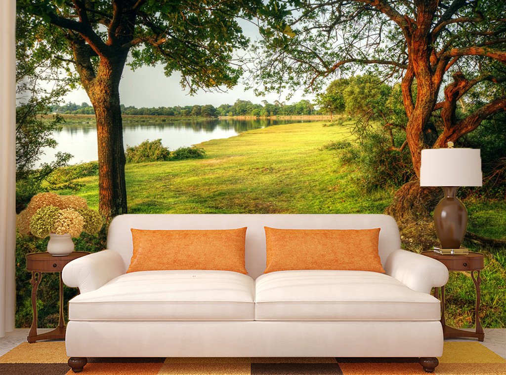 3D Jungle Tree River 73 Wallpaper AJ Wallpaper