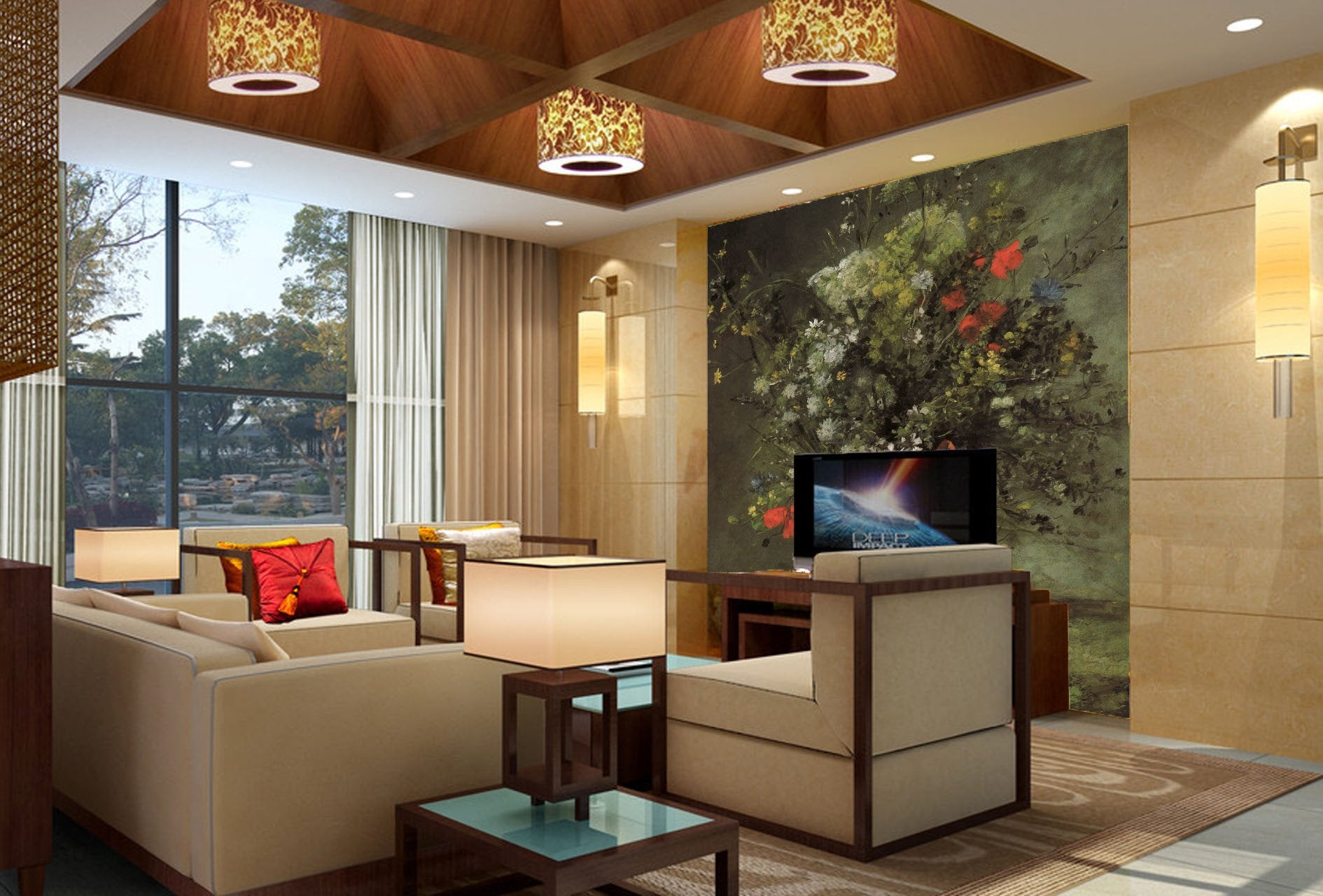 Wildflowers Vase Wallpaper AJ Wallpaper 2