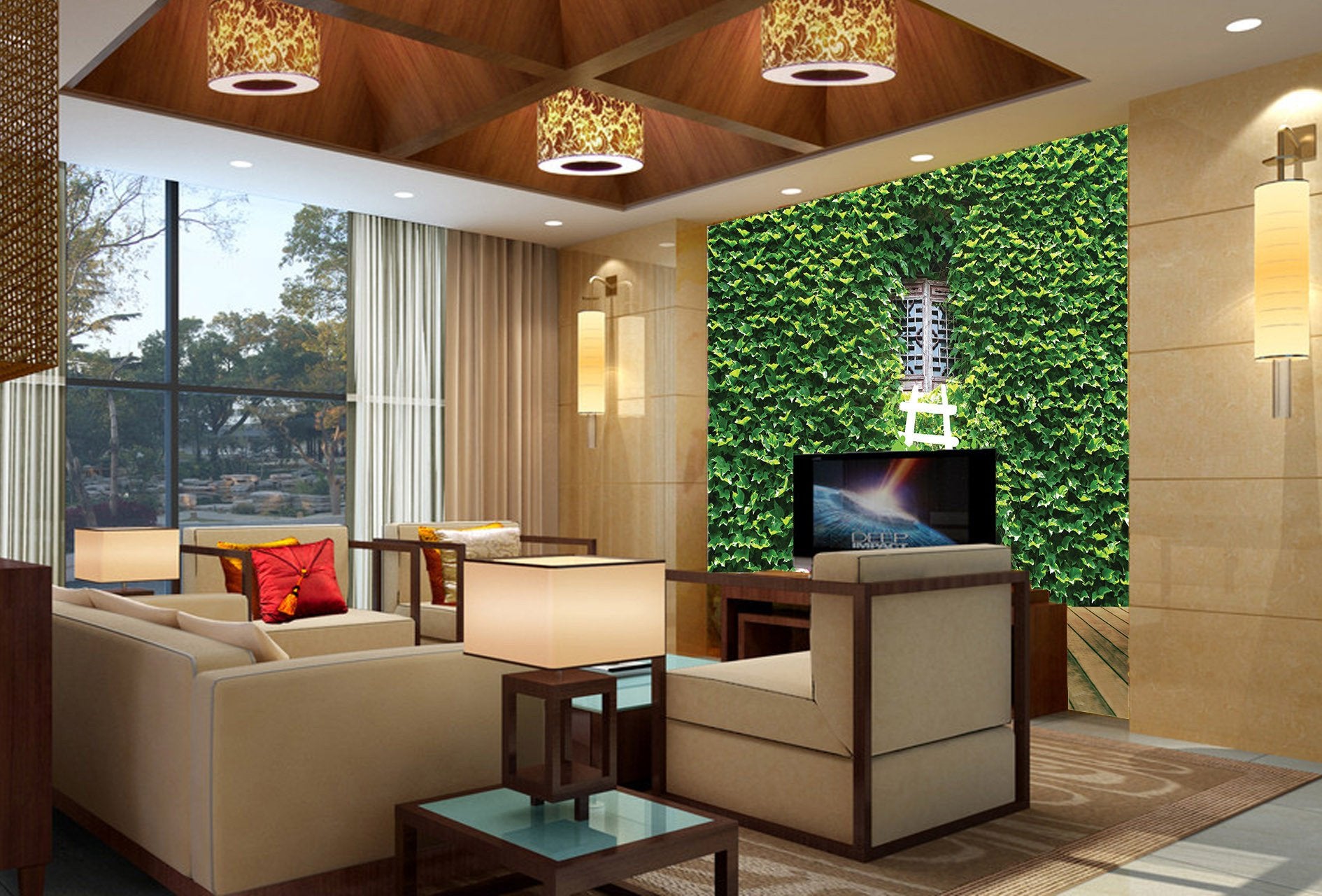 Green Wall 1 Wallpaper AJ Wallpaper