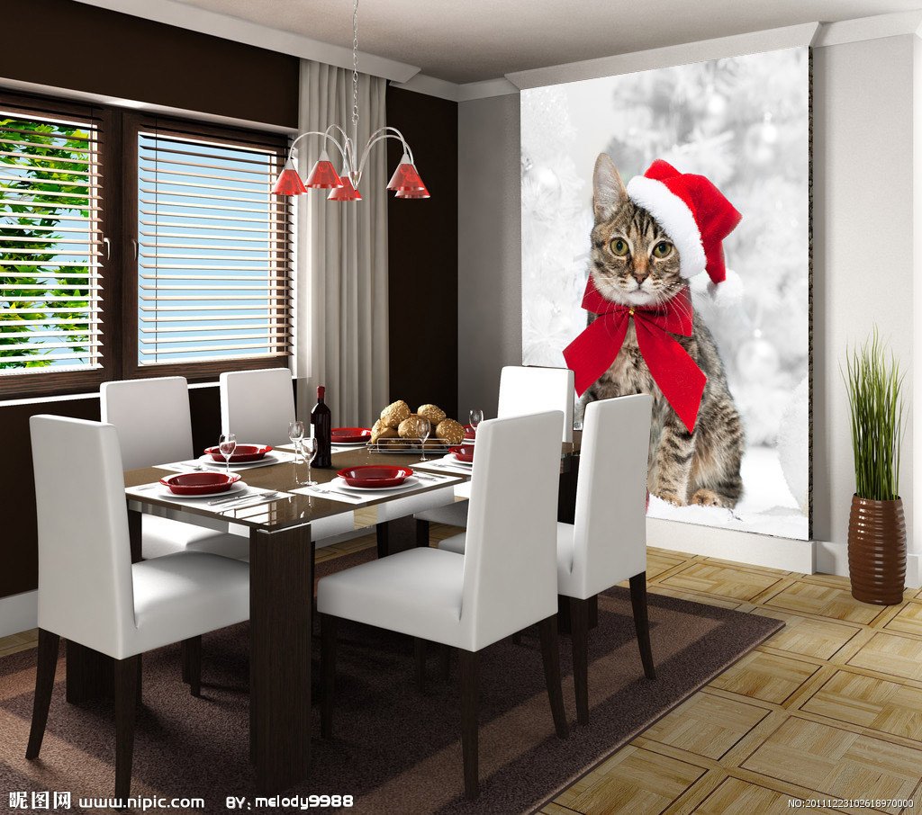 Christmas Cat Wallpaper AJ Wallpaper