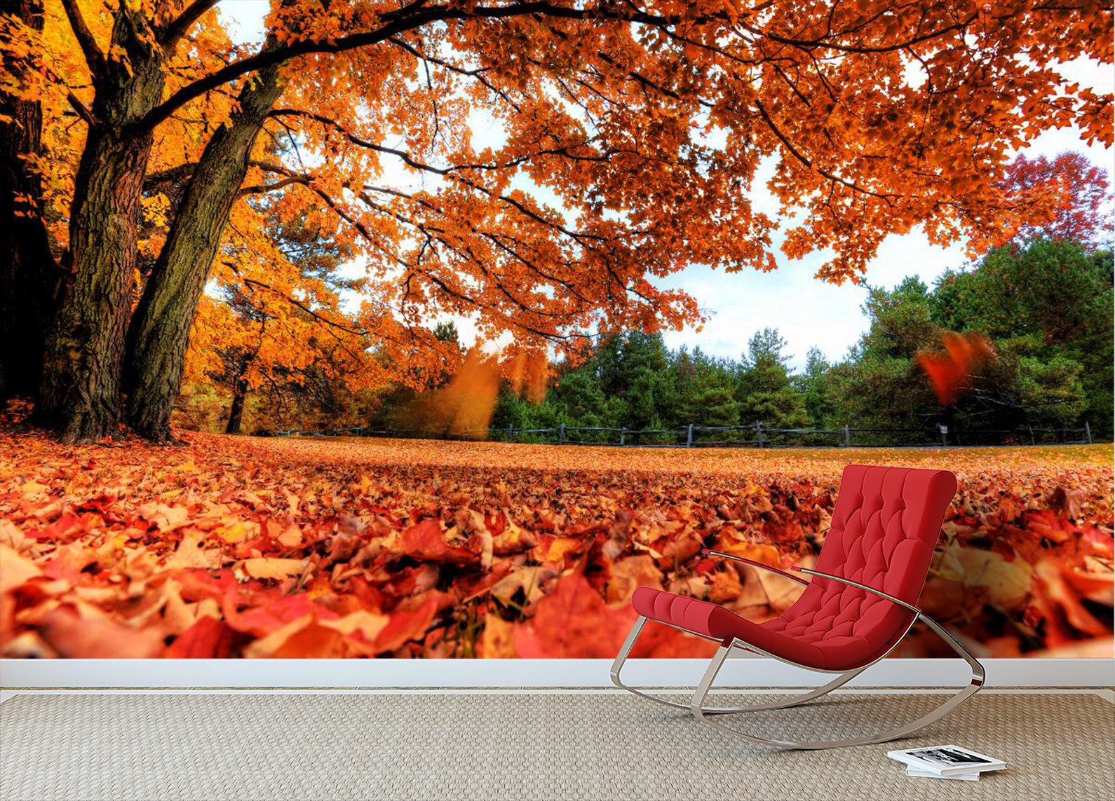 Maple Tree Garden 656 Wallpaper AJ Wallpaper 1