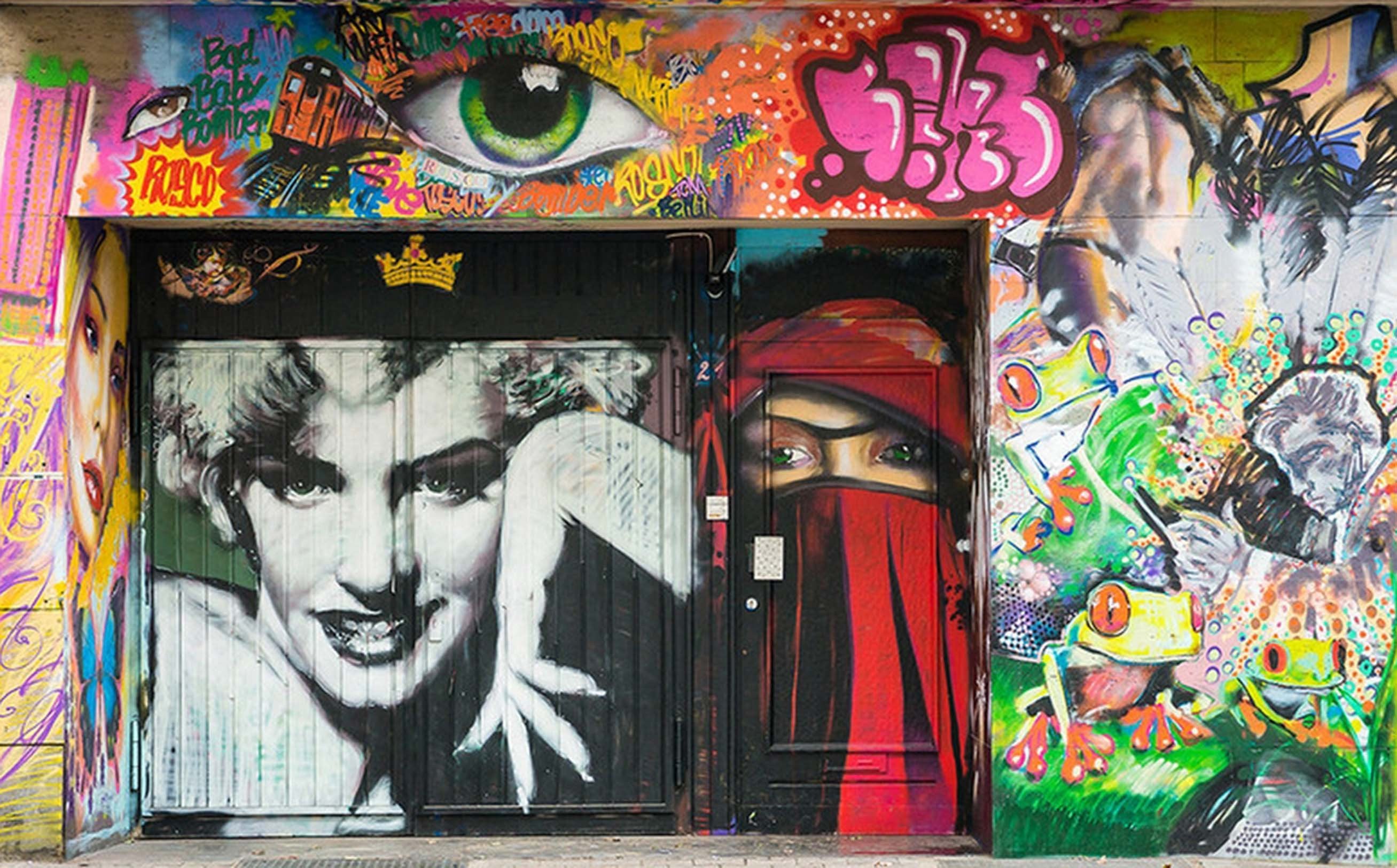 3D Elegant Graffiti 478 Garage Door Mural Wallpaper AJ Wallpaper