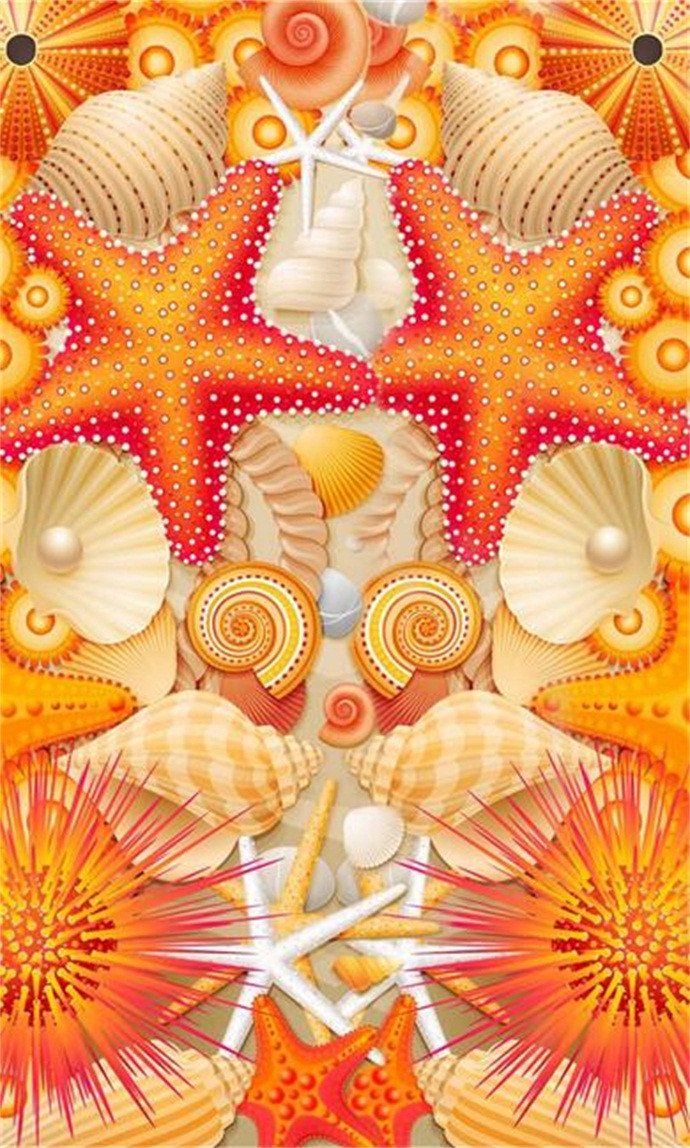 3D Sea Treasures Patterns 591 Stair Risers Wallpaper AJ Wallpaper