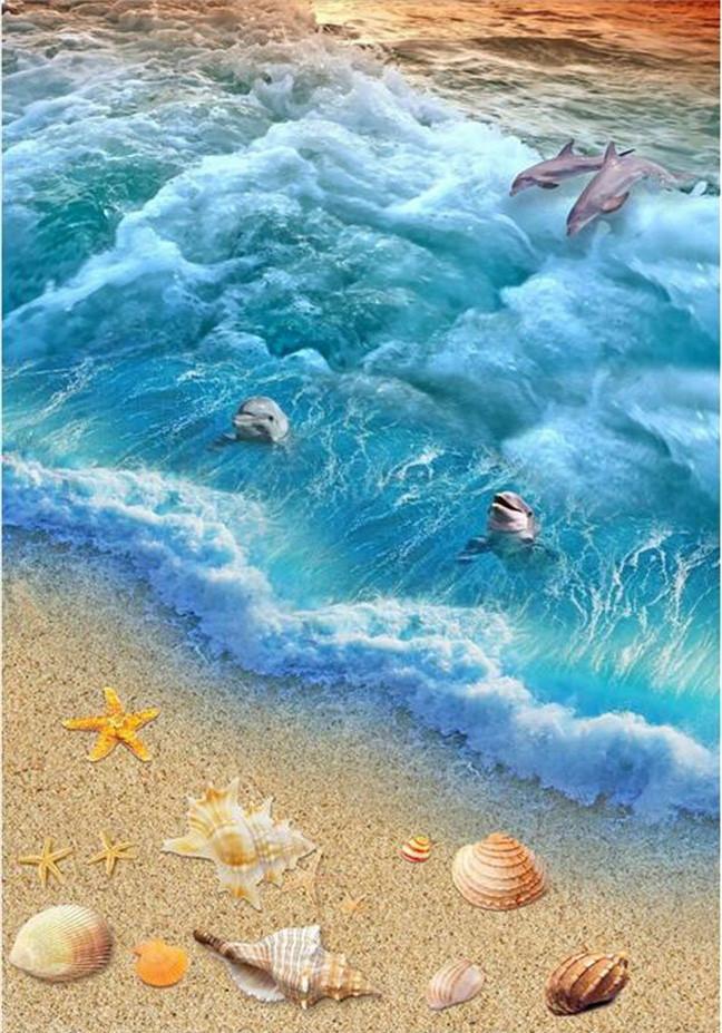 3D Beach Elements 74 Stair Risers Wallpaper AJ Wallpaper