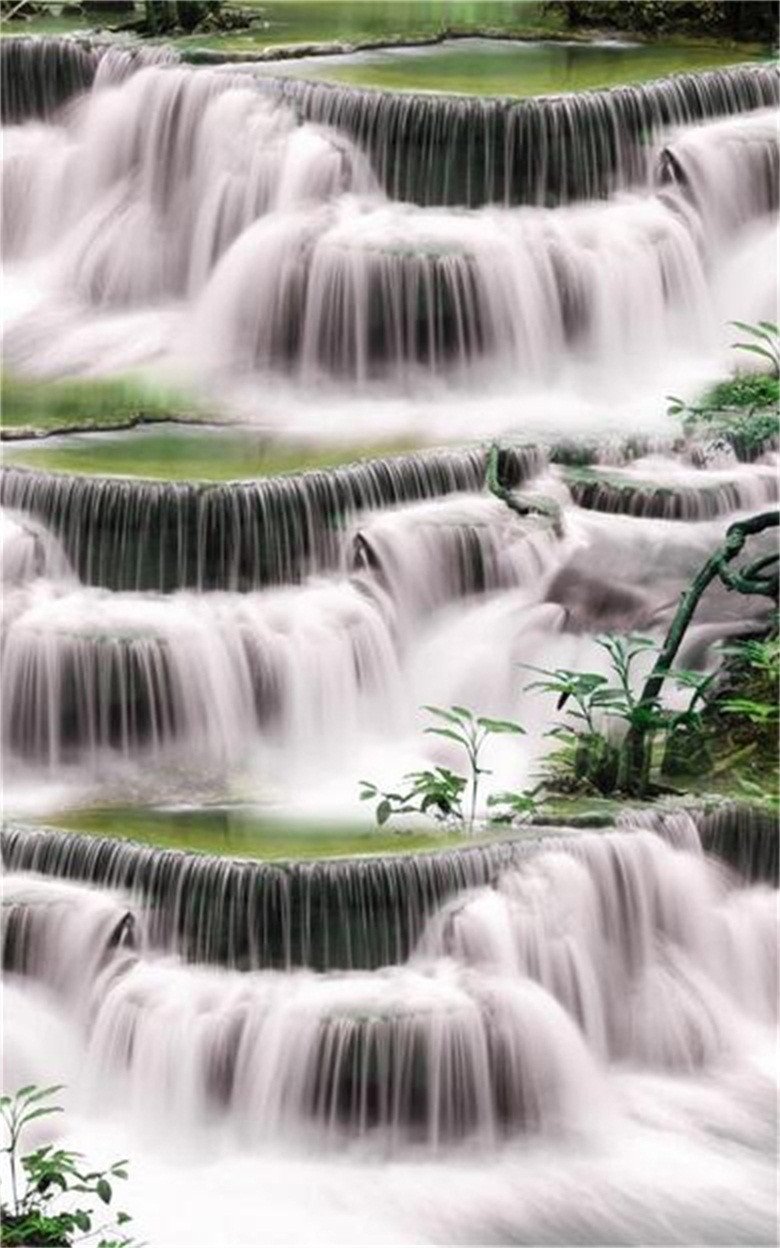 3D River Waterfalls 686 Stair Risers Wallpaper AJ Wallpaper