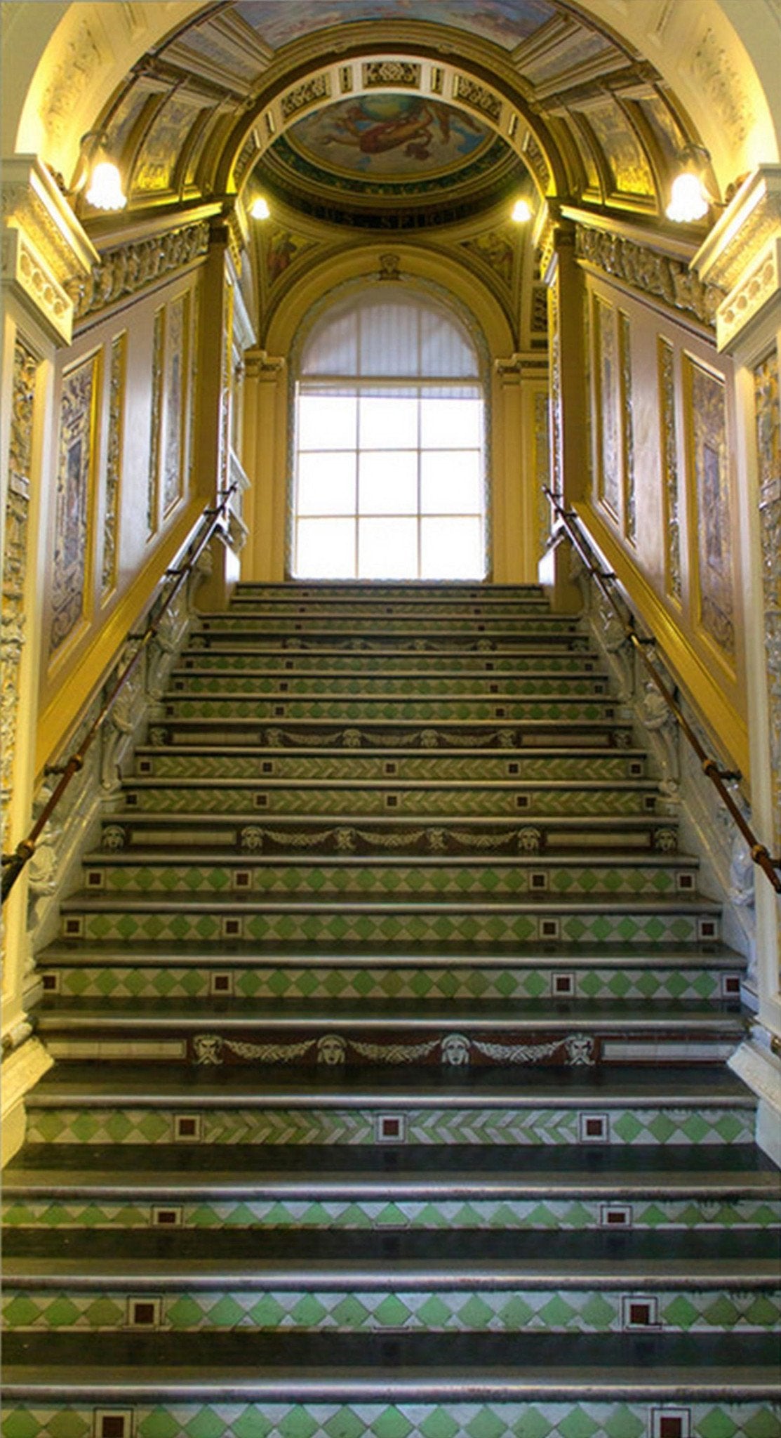 3D Ancient Castle Stairs 79 Door Mural Wallpaper AJ Wallpaper