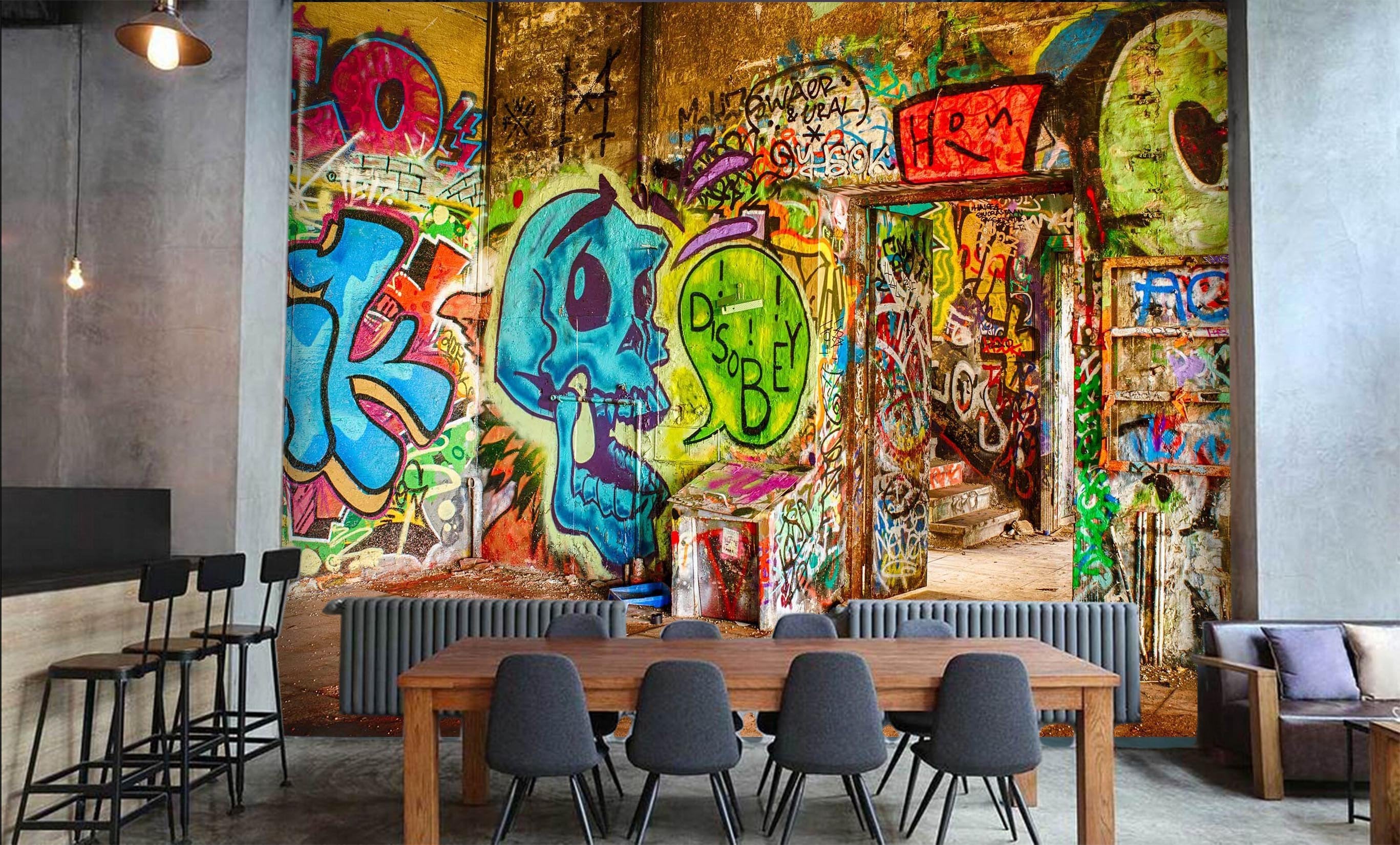 3D Graffiti Painting 054 Wallpaper AJ Wallpaper