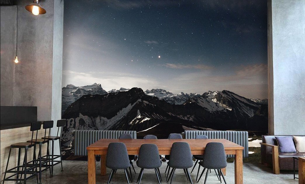 3D Black Sky Hill 239 Wallpaper AJ Wallpaper