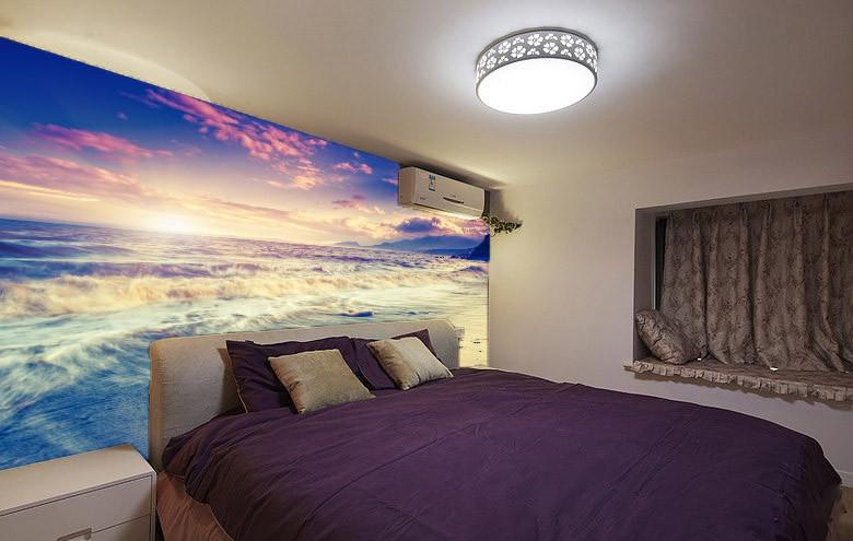 Waves Washing Beach Wallpaper AJ Wallpaper