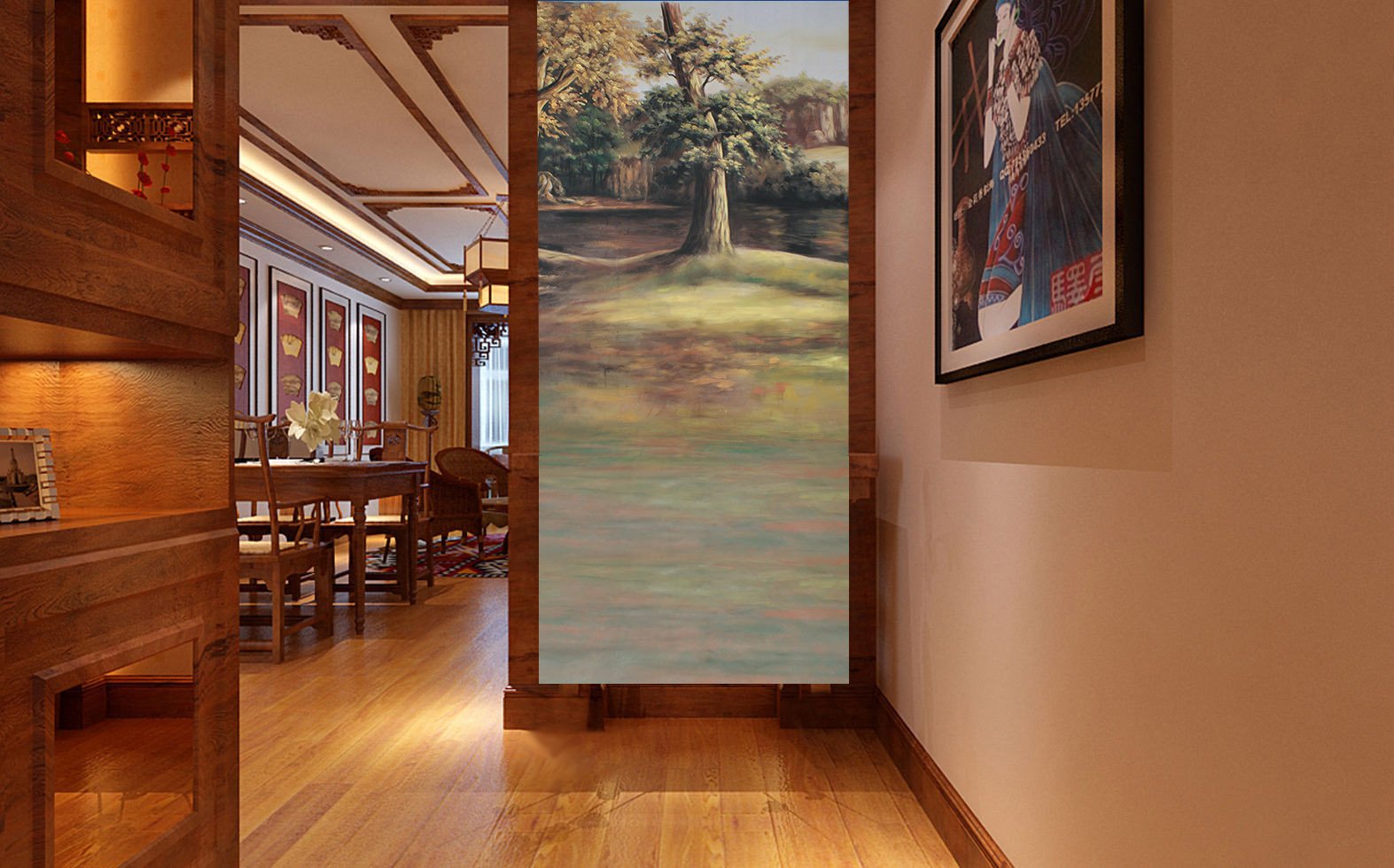 Mountains Trees Wallpaper AJ Wallpaper