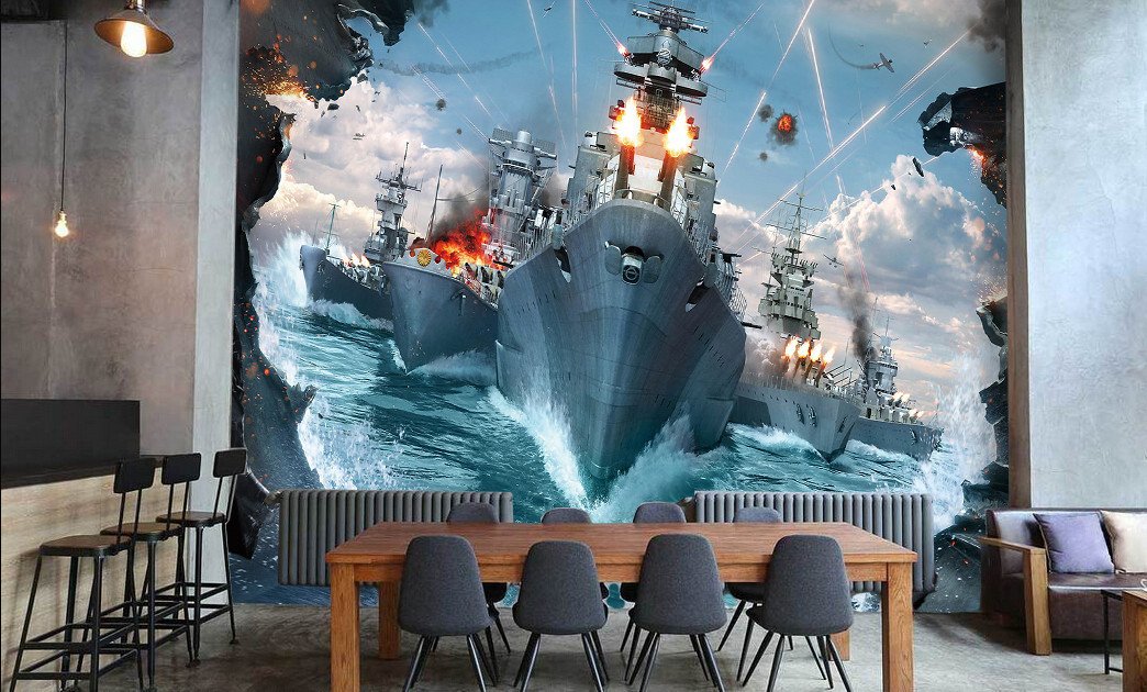 3D War Ship 192 Wallpaper AJ Wallpaper