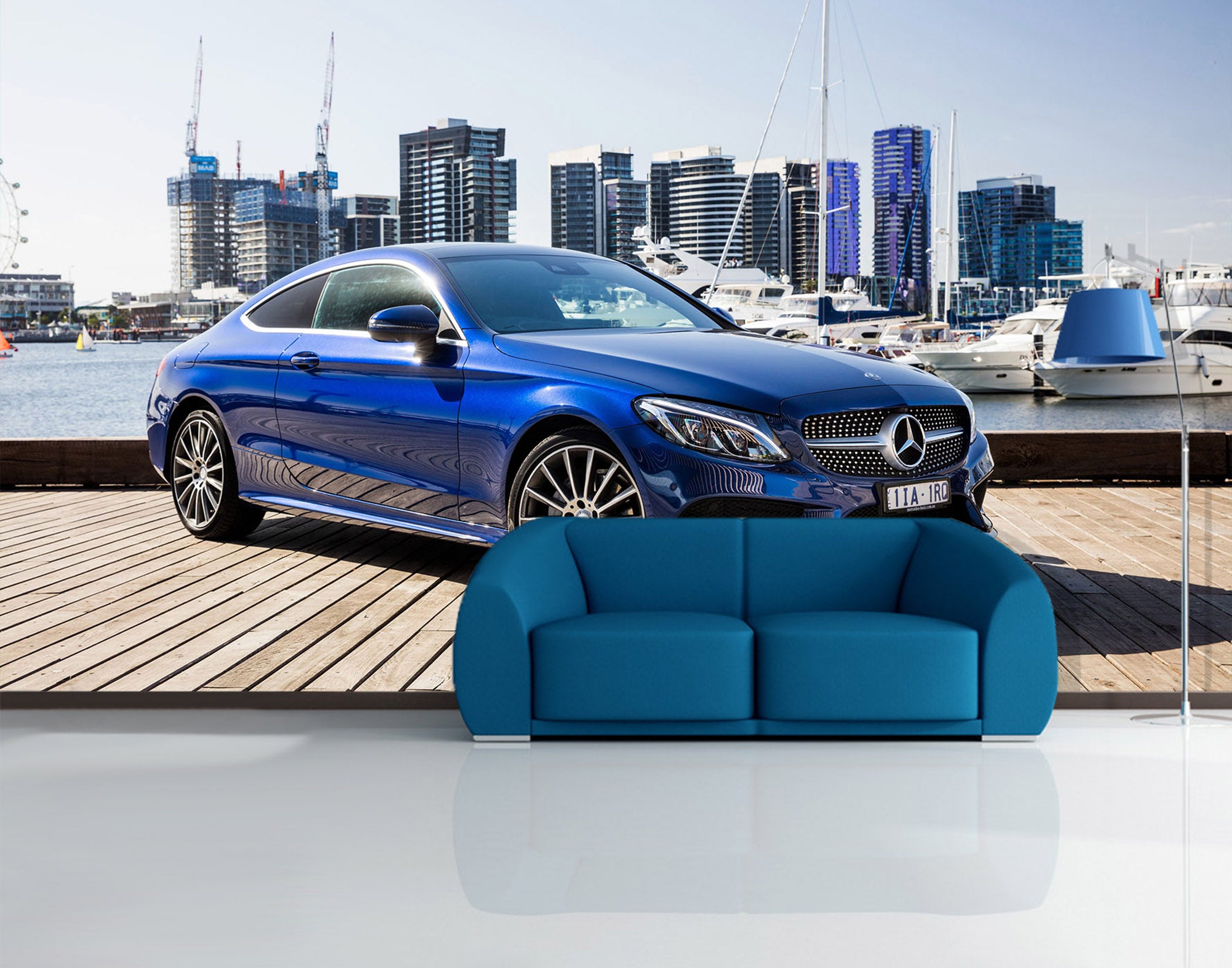 3D Building Car River 258 Vehicle Wall Murals