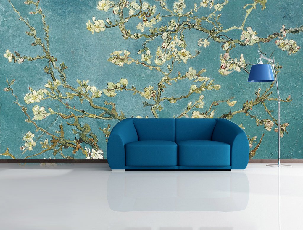 White Flowers Branches Wallpaper AJ Wallpaper