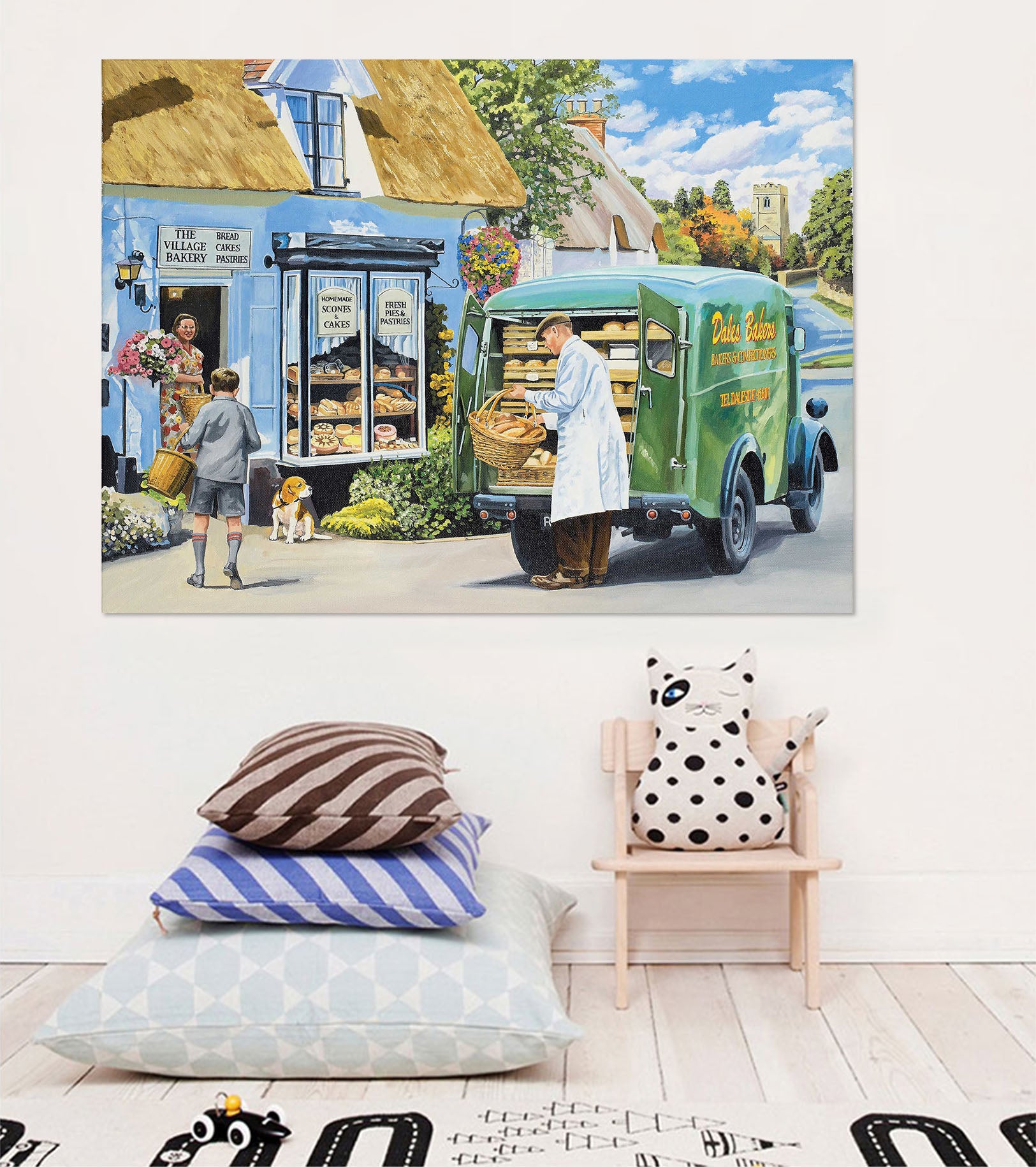 3D The Village Bakery 081 Trevor Mitchell Wall Sticker