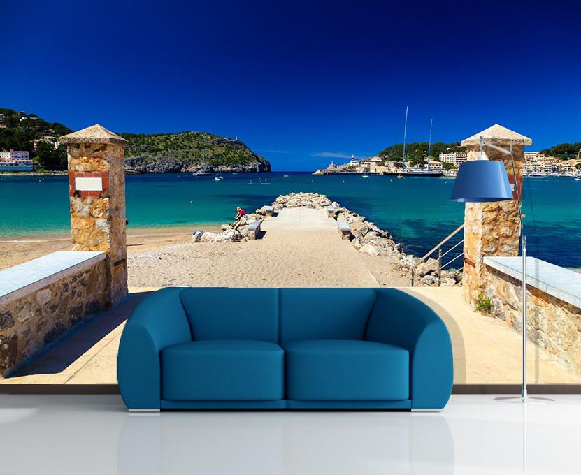 3D Beach Blue Water 792 Wallpaper AJ Wallpaper 2