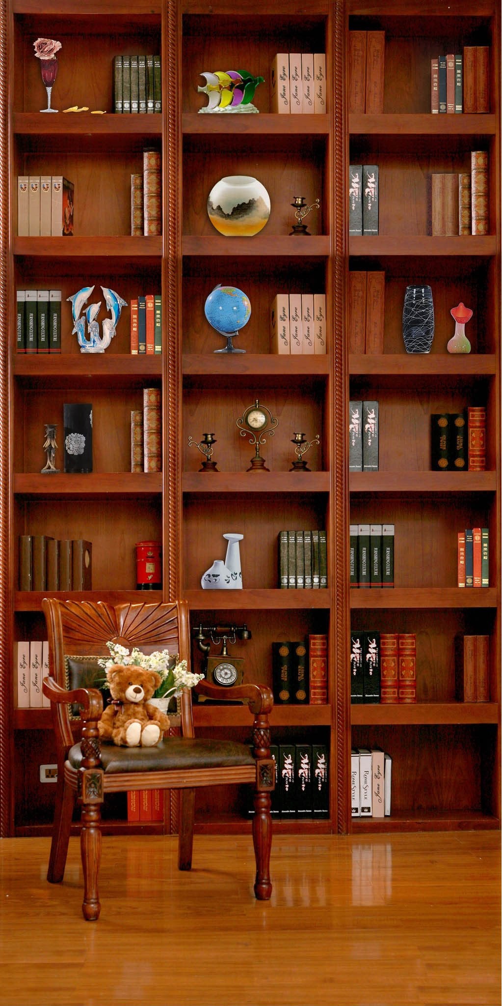 3D storage place cabinet door mural Wallpaper AJ Wallpaper