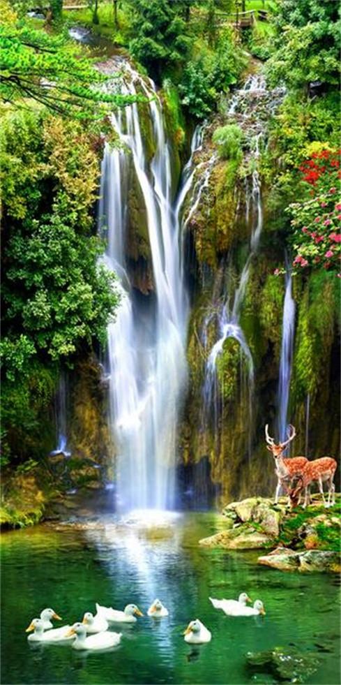 3D Streams Scenery 679 Stair Risers Wallpaper AJ Wallpaper