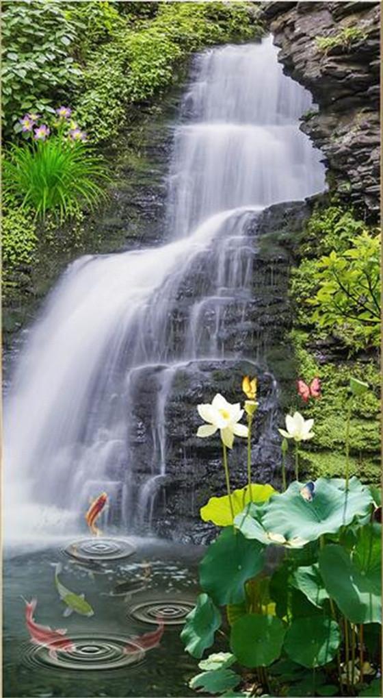 3D Turbulent Stream 776 Stair Risers Wallpaper AJ Wallpaper