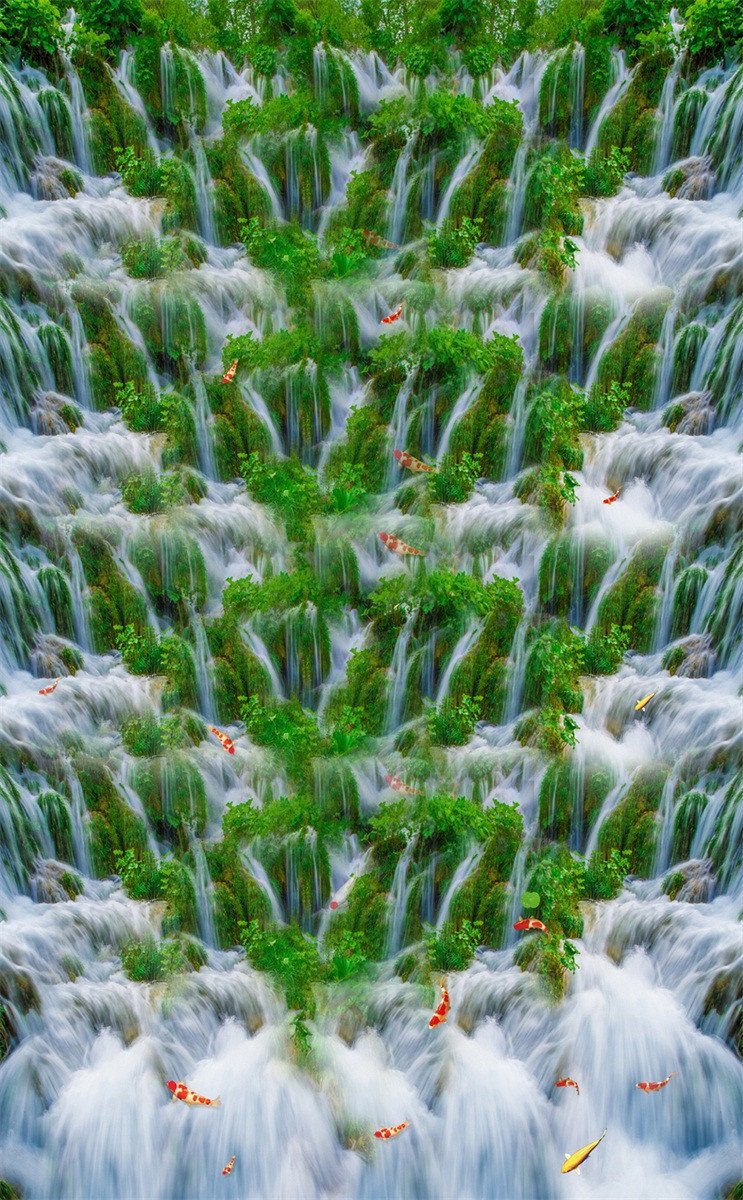 3D Streams Scenery 675 Stair Risers Wallpaper AJ Wallpaper