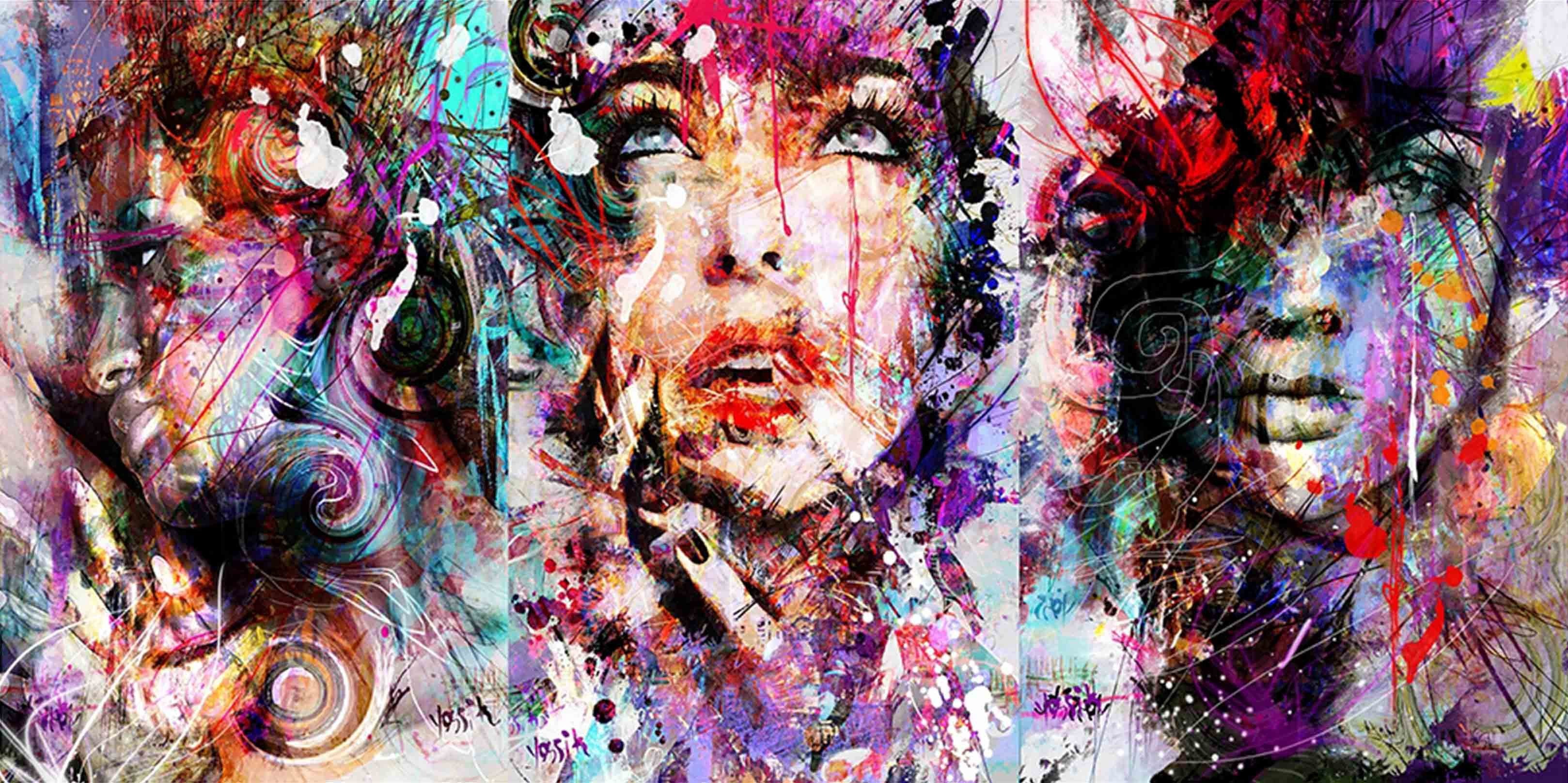 3D Graffiti Women 381 Garage Door Mural Wallpaper AJ Wallpaper