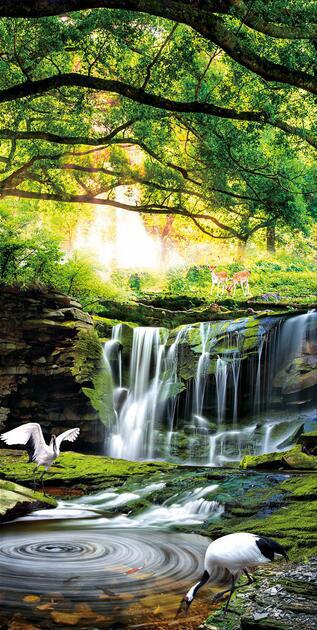 3D Animal Paradise 667 Stair Risers Wallpaper AJ Wallpaper