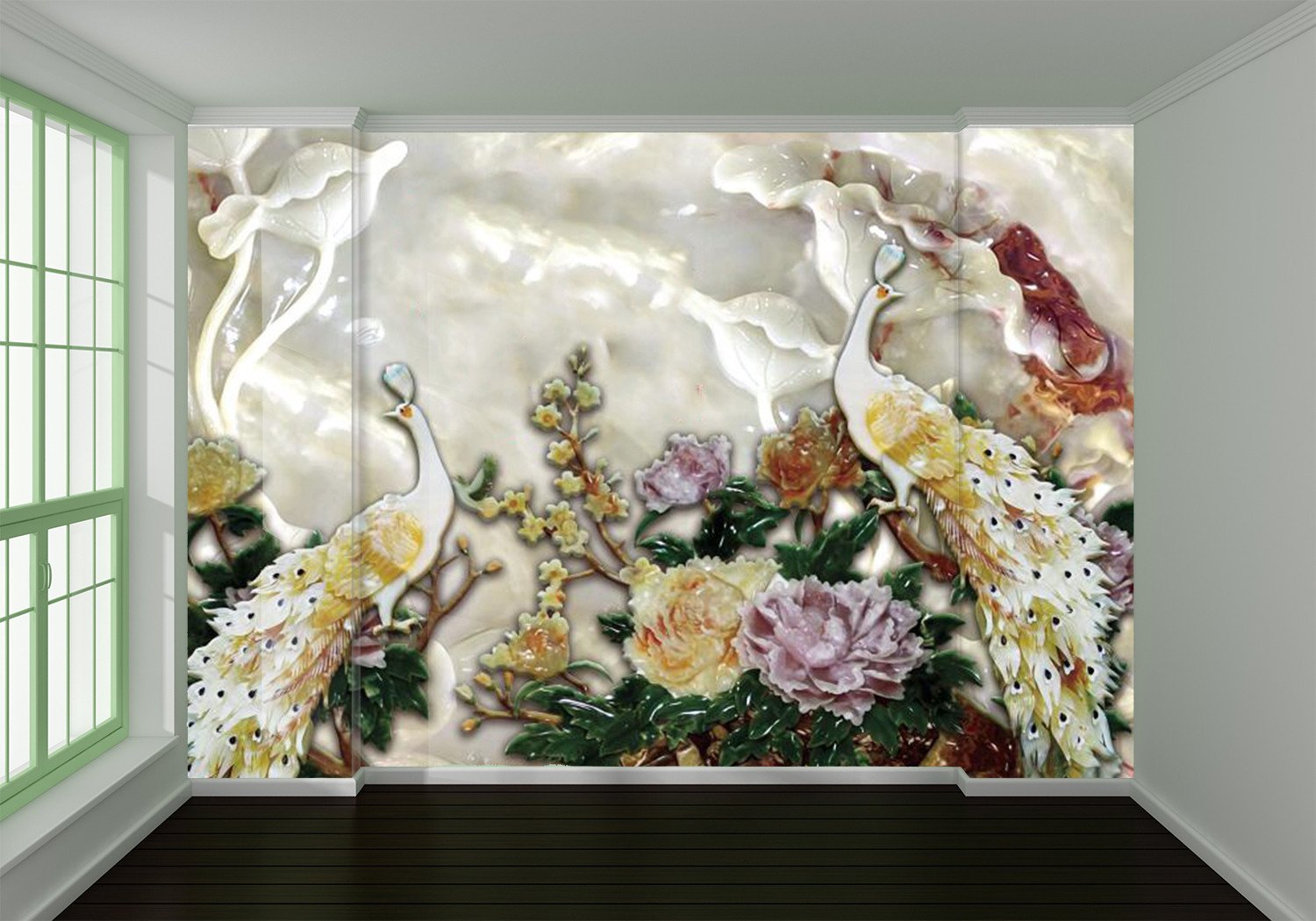 Oil Painting Peony 92 Wallpaper AJ Wallpaper 1