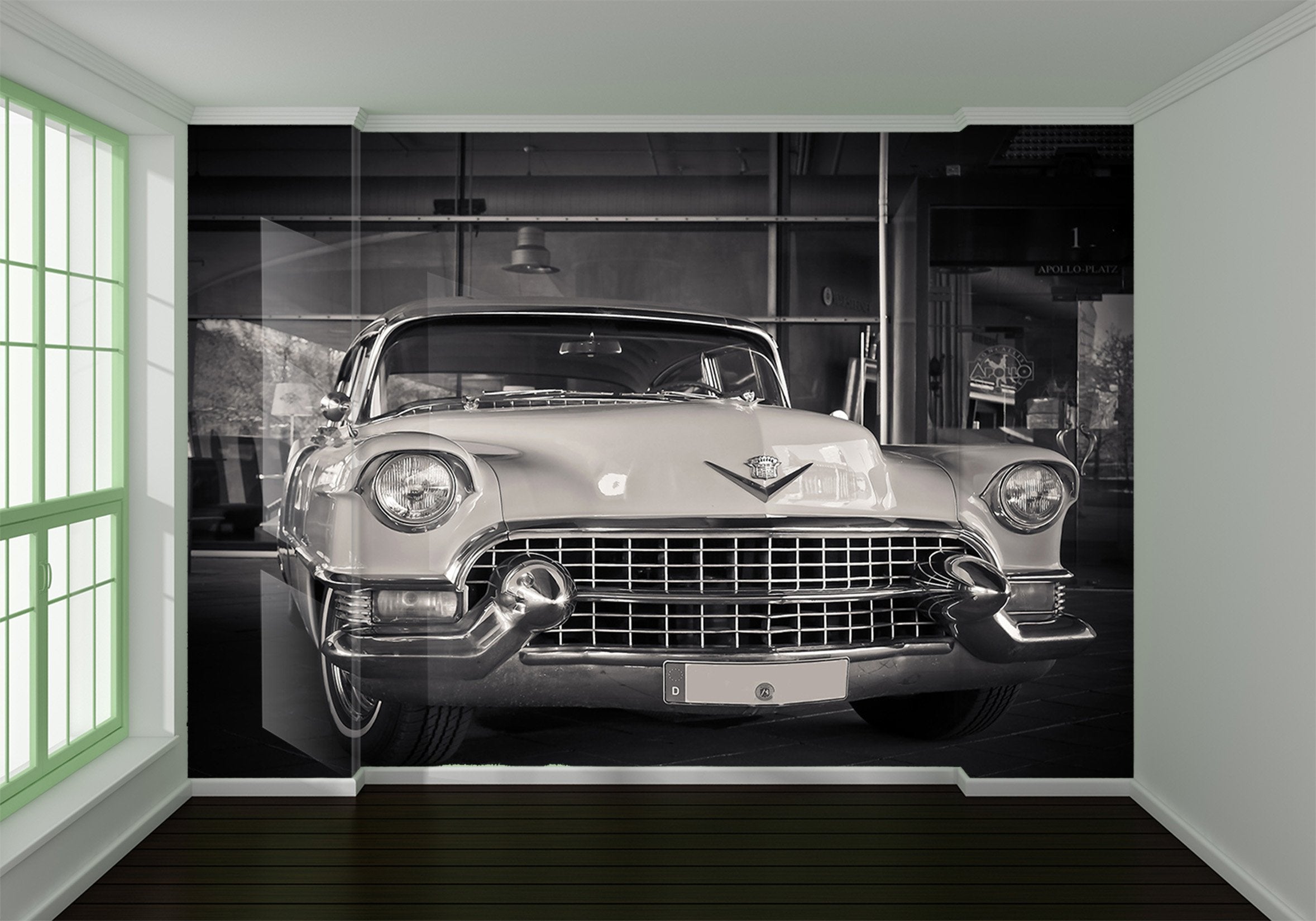 3D Silver Atuo 905 Vehicle Wall Murals Wallpaper AJ Wallpaper 2