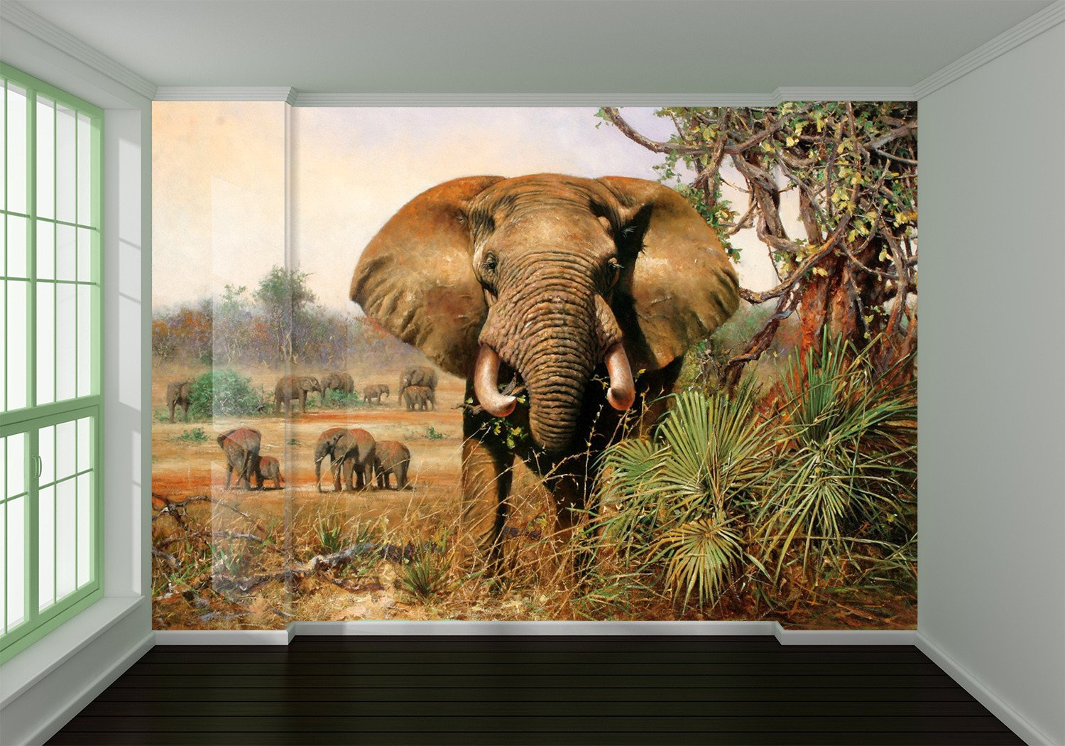 3D Africa Elephants 57 Wallpaper AJ Wallpaper