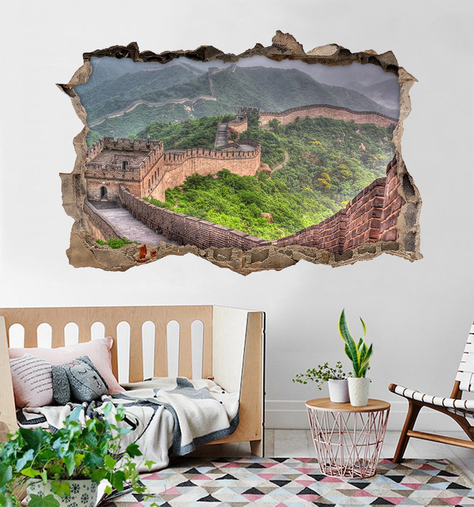 3D The Great Wall Scenery 134 Broken Wall Murals Wallpaper AJ Wallpaper