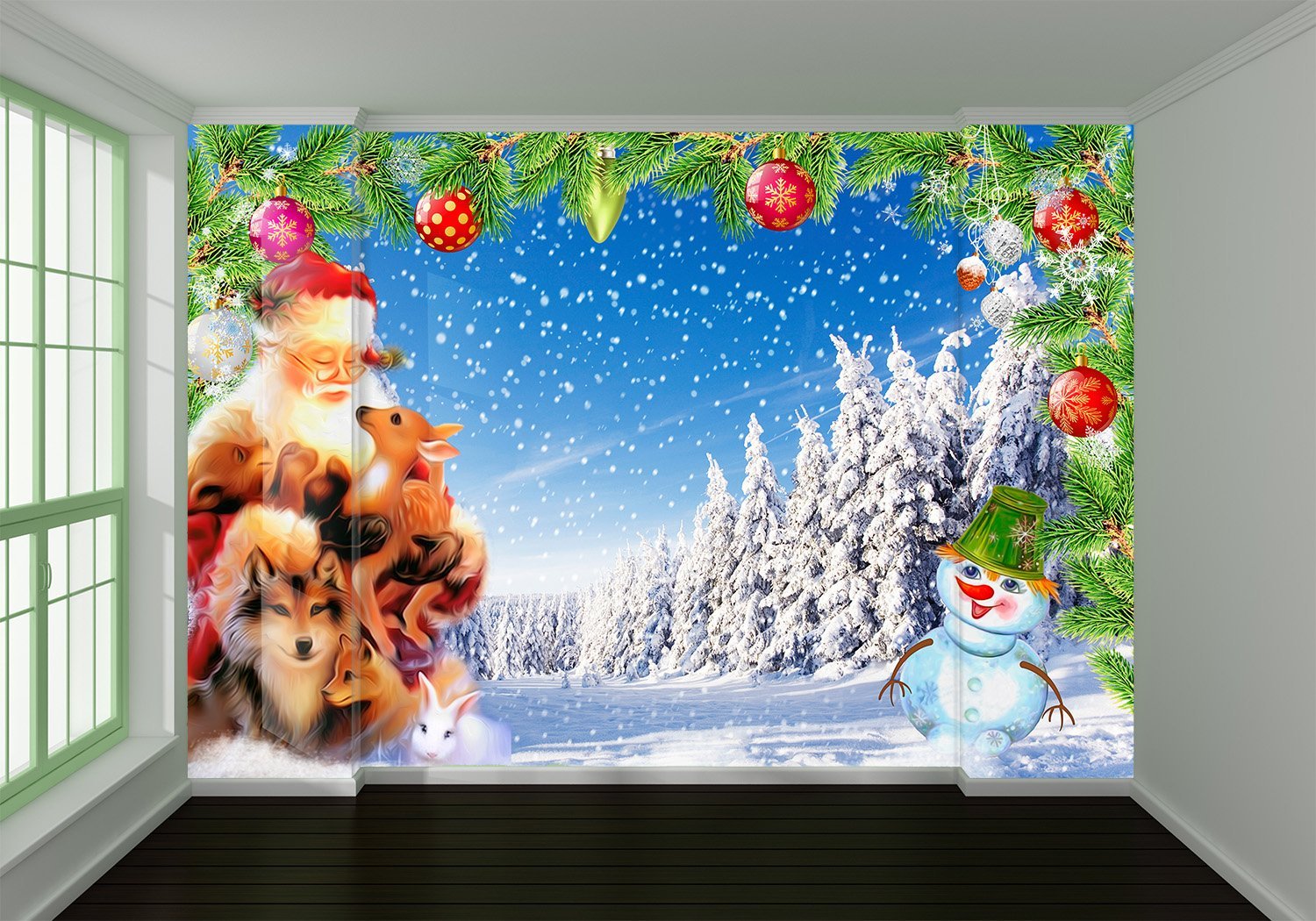 3D Deer Wolf 173 Wallpaper AJ Wallpaper