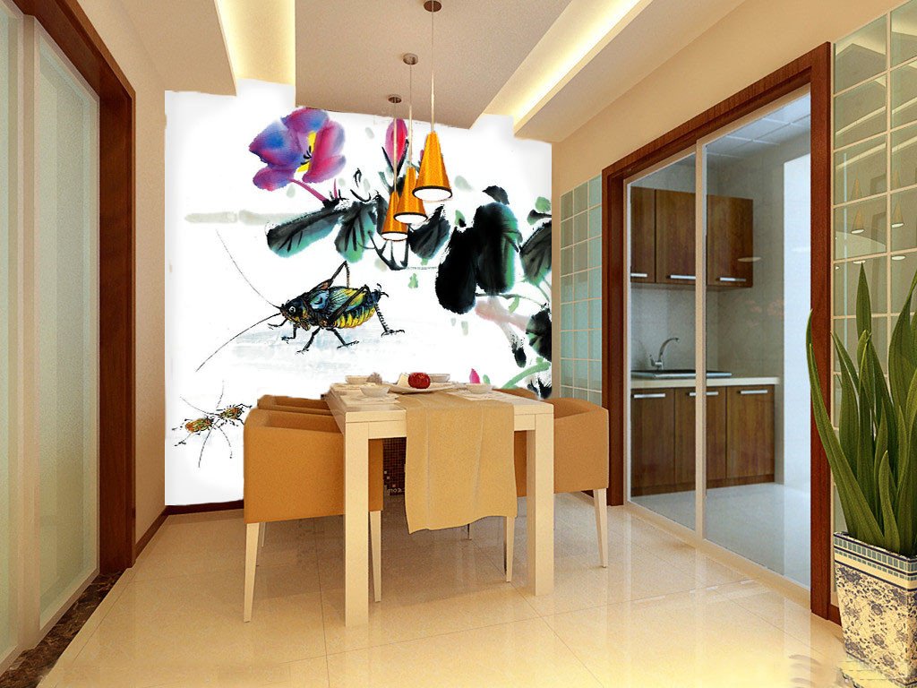 Morning Glories And Insects 1 Wallpaper AJ Wallpaper